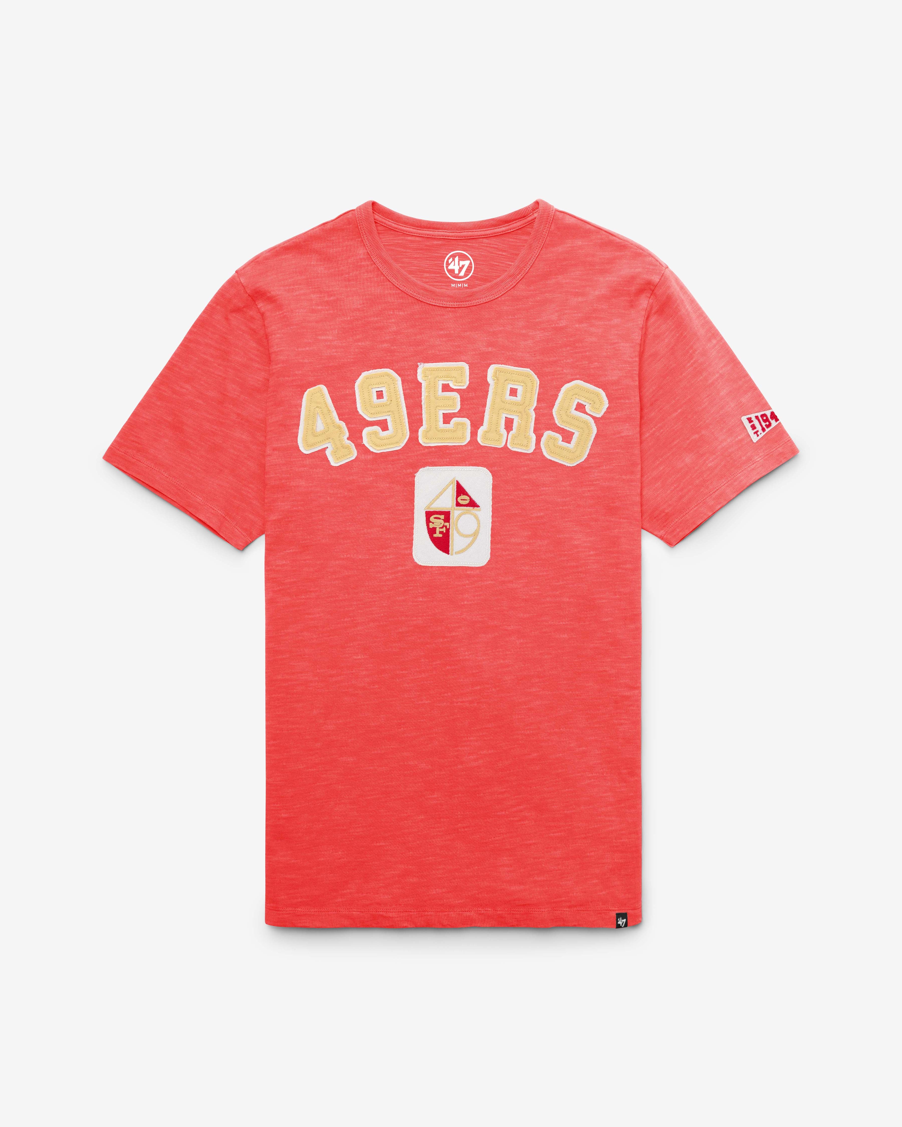 San Francisco 49ers HISTORIQUE SEYMOORE BIEN USÉ '47 HEAVY SLUB TEE