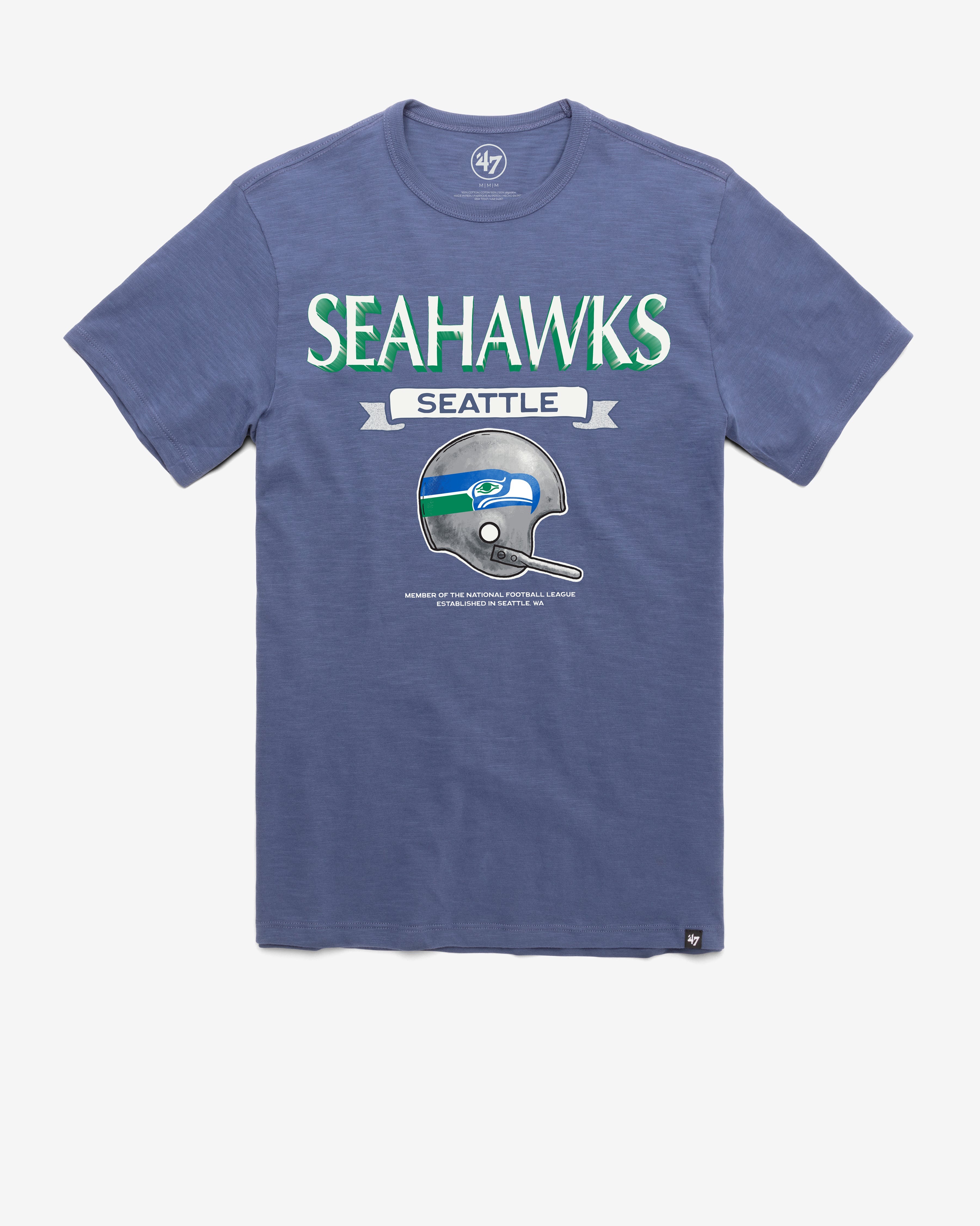 Seattle Seahawks T-shirt SCRUM HISTORIQUE LONGUE DURÉE '47