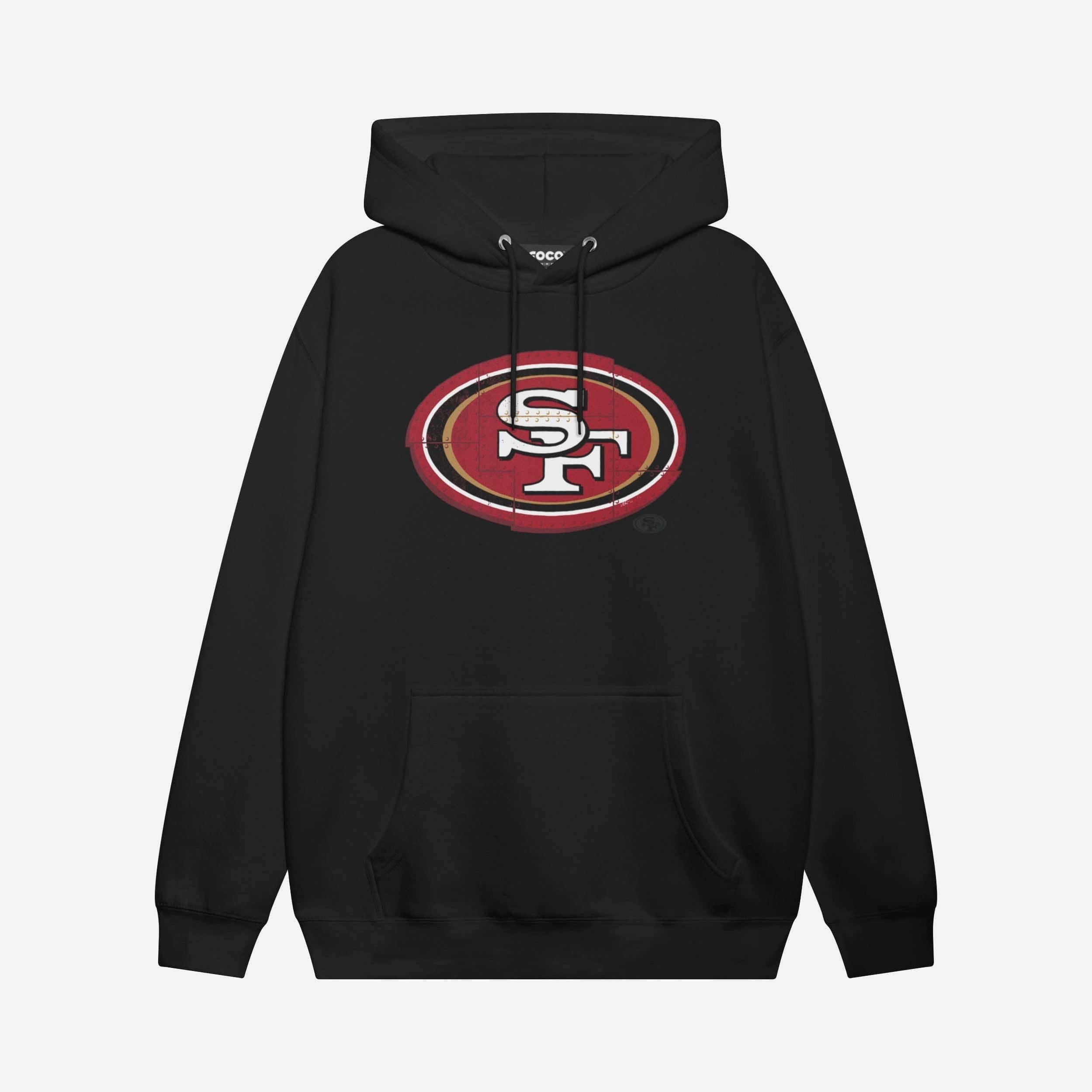 San Francisco 49ers Sweat à capuche avec logo rivet