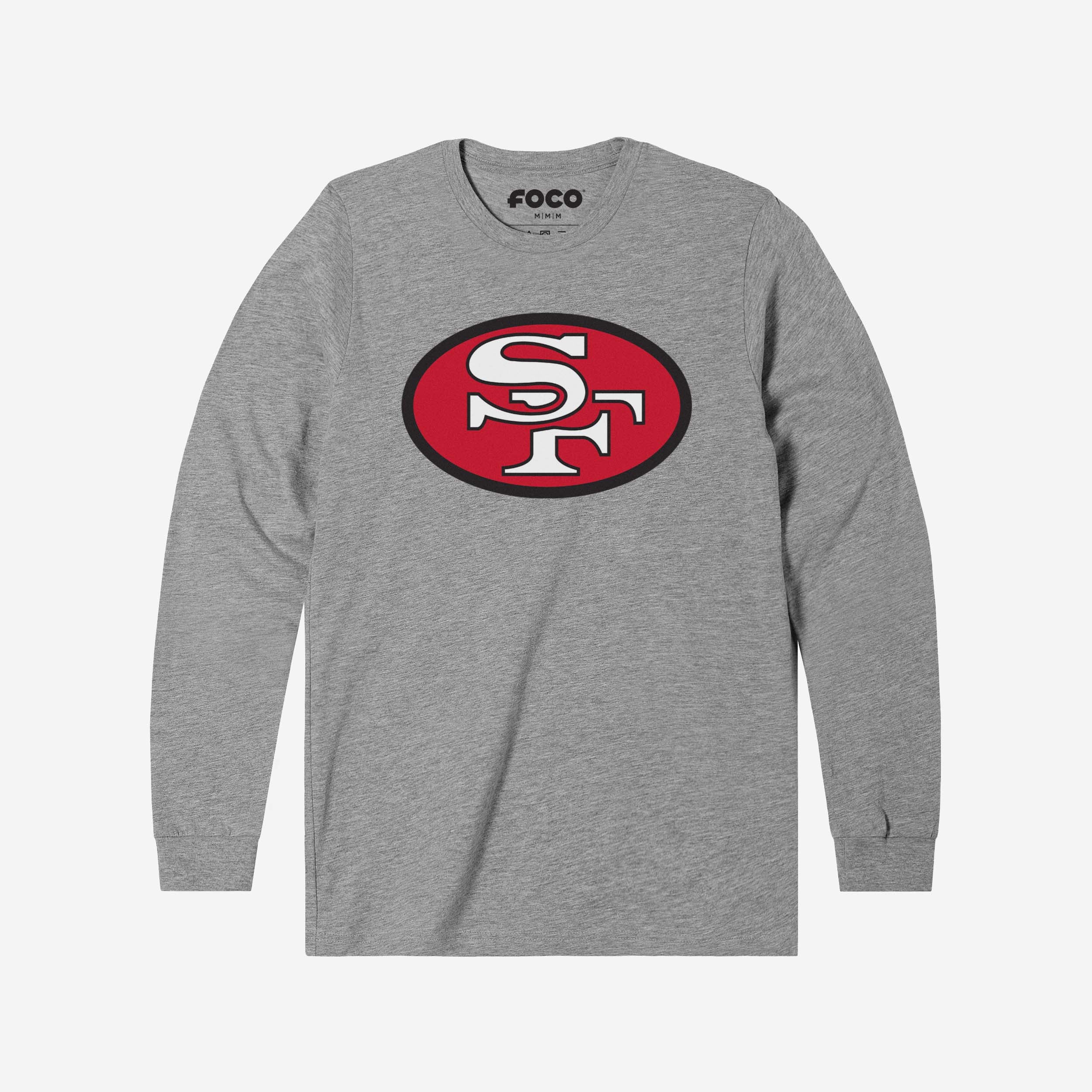San Francisco 49ers 1968 T-shirt à manches longues avec logo rétro