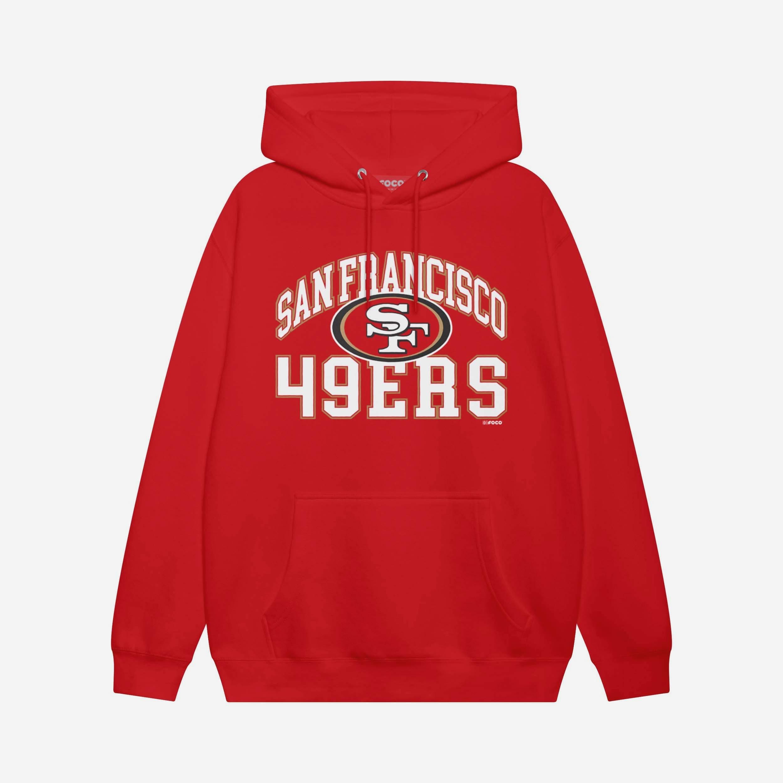 San Francisco 49ers Sweat à capuche avec mot-symbole arqué