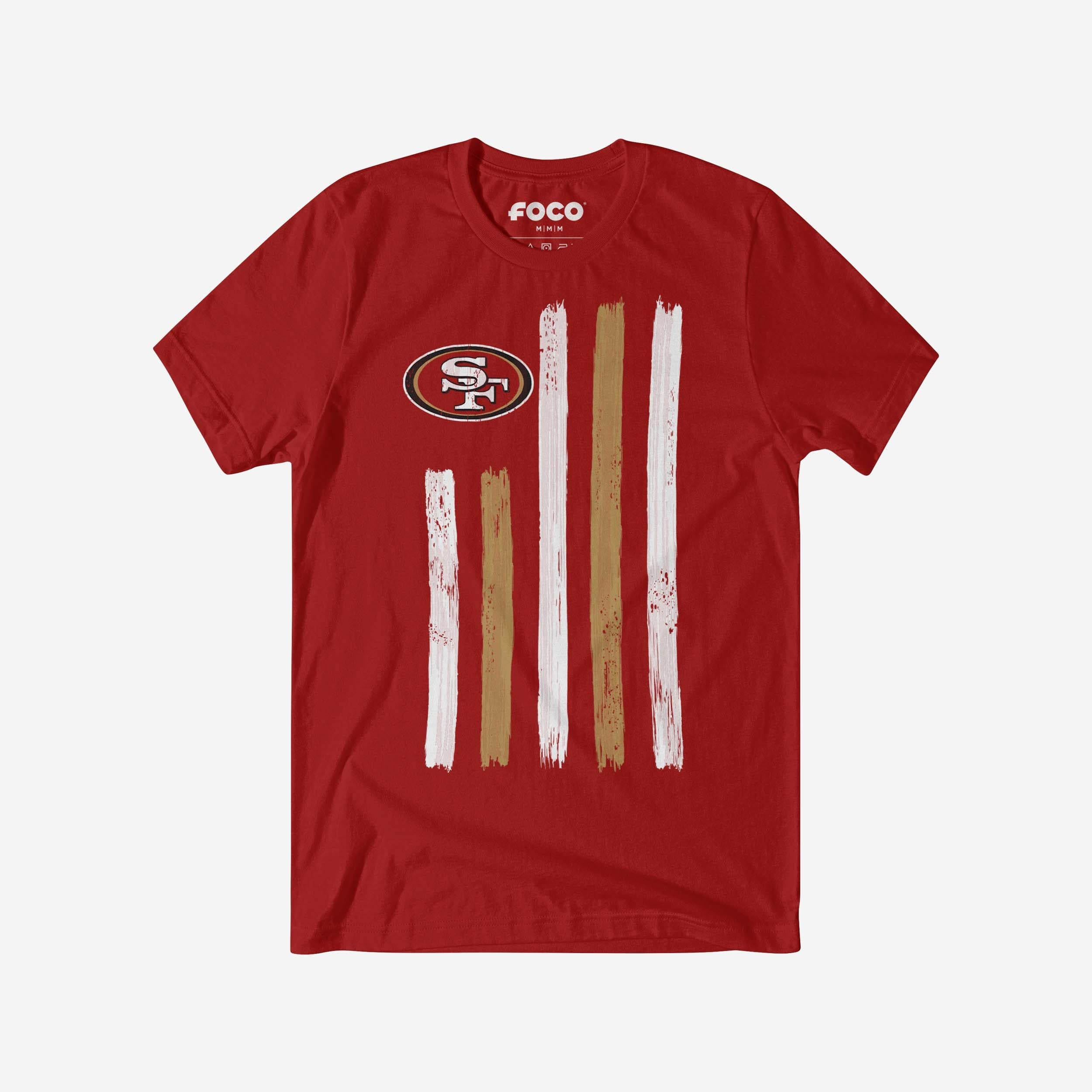 San Francisco 49ers T-shirt drapeau coup de pinceau