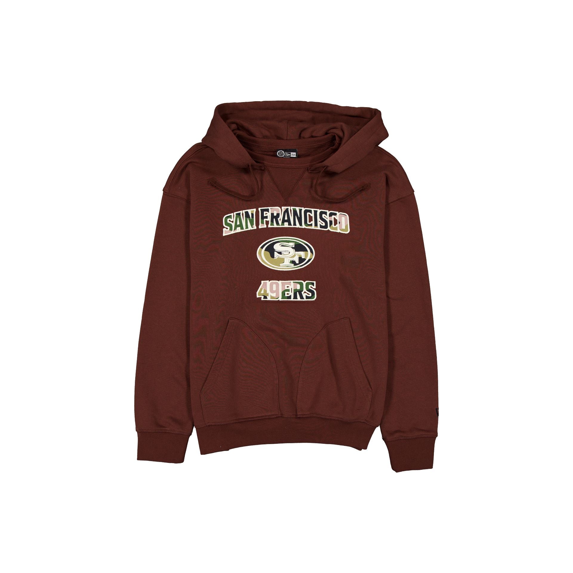 San Francisco 49ers Sweat à capuche marron avec logo camouflage
