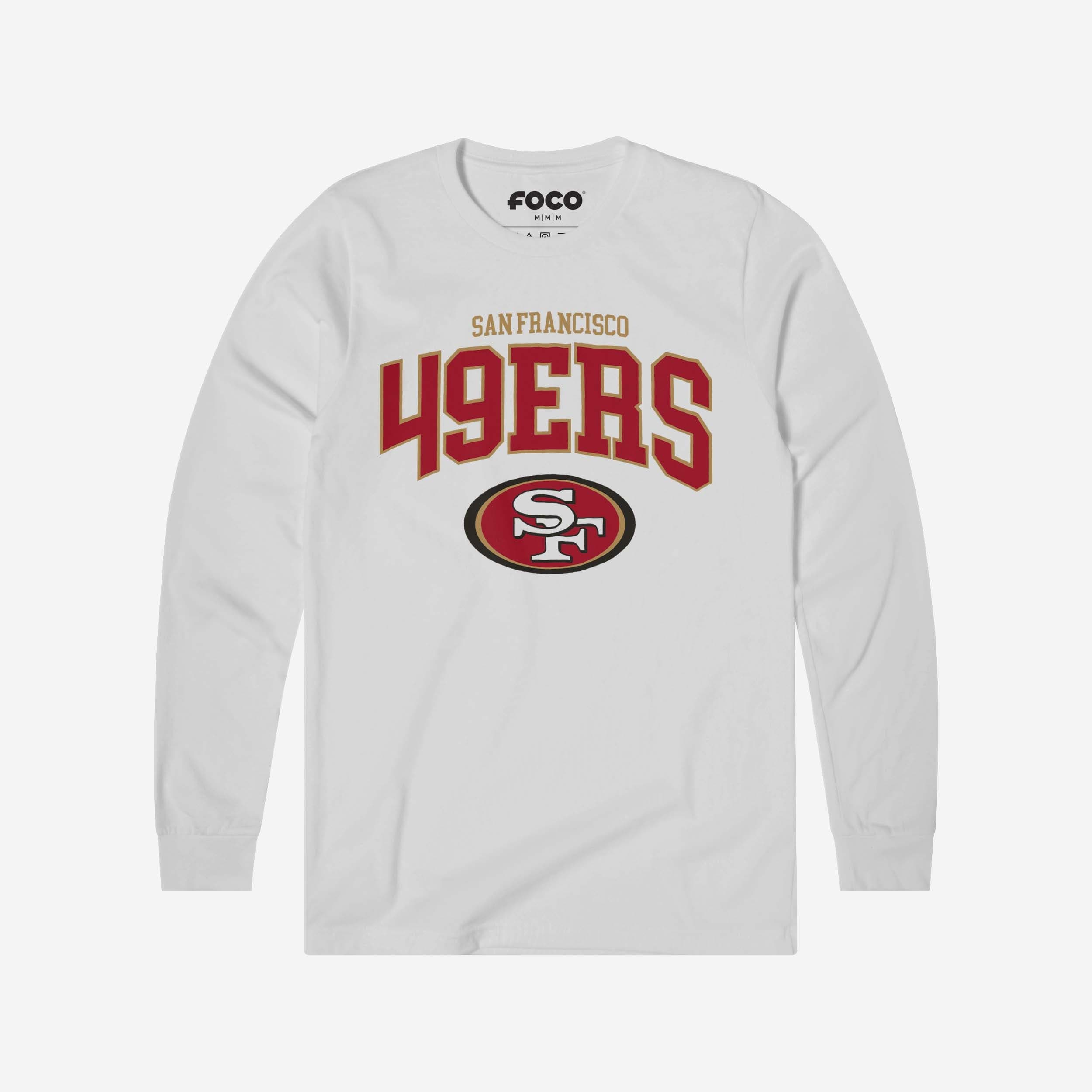 San Francisco 49ers T-shirt à manches longues avec logo classique