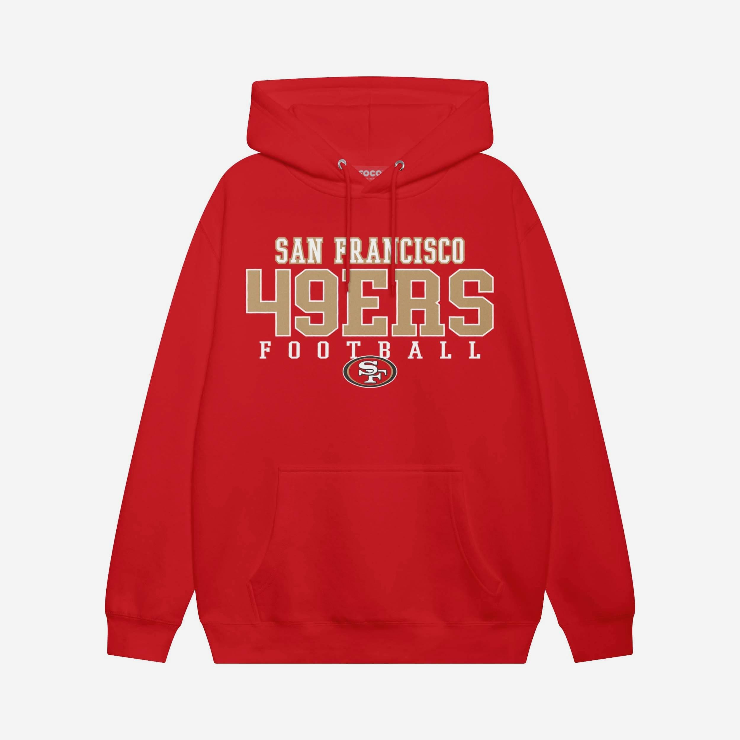 San Francisco 49ers Sweat à capuche avec logo de football