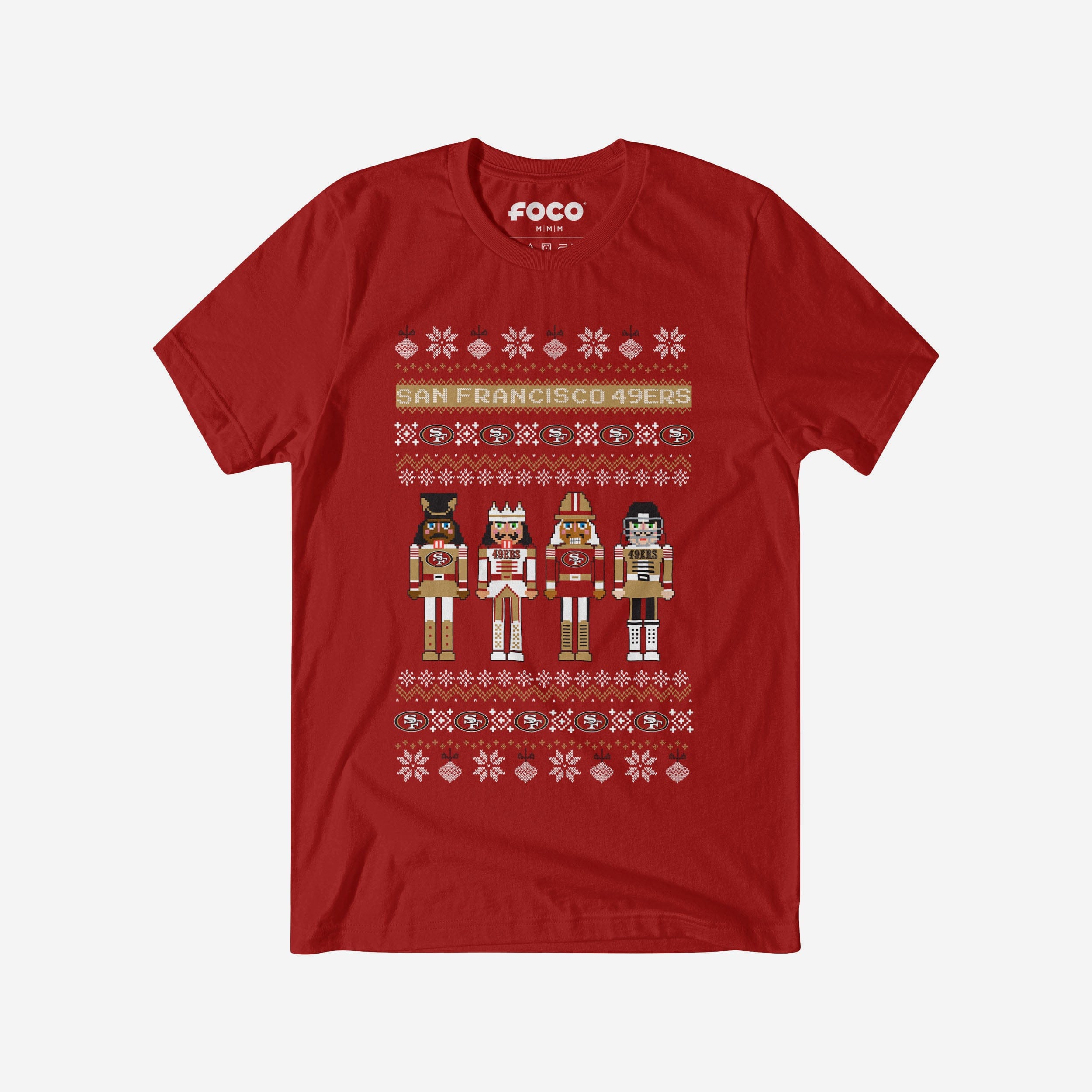 San Francisco 49ers T-shirt pull casse-noisette des fêtes