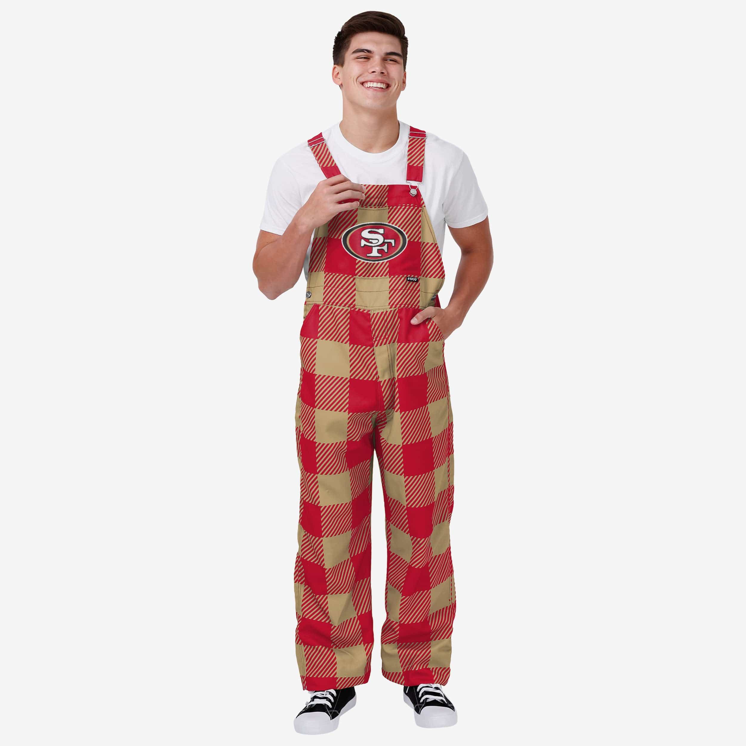 San Francisco 49ers Salopette à carreaux pour hommes