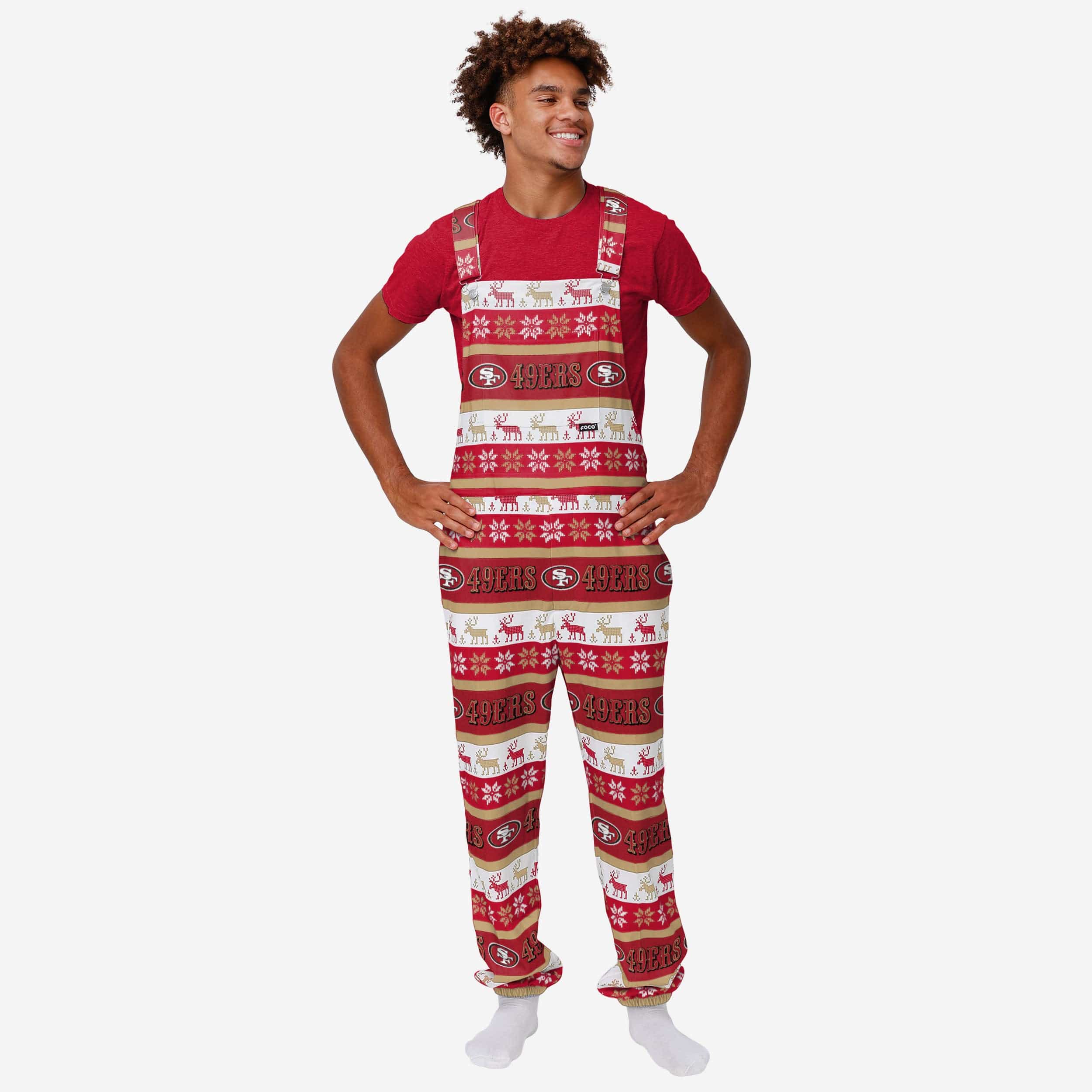 San Francisco 49ers Salopette à bretelles Ugly Home Gating pour hommes