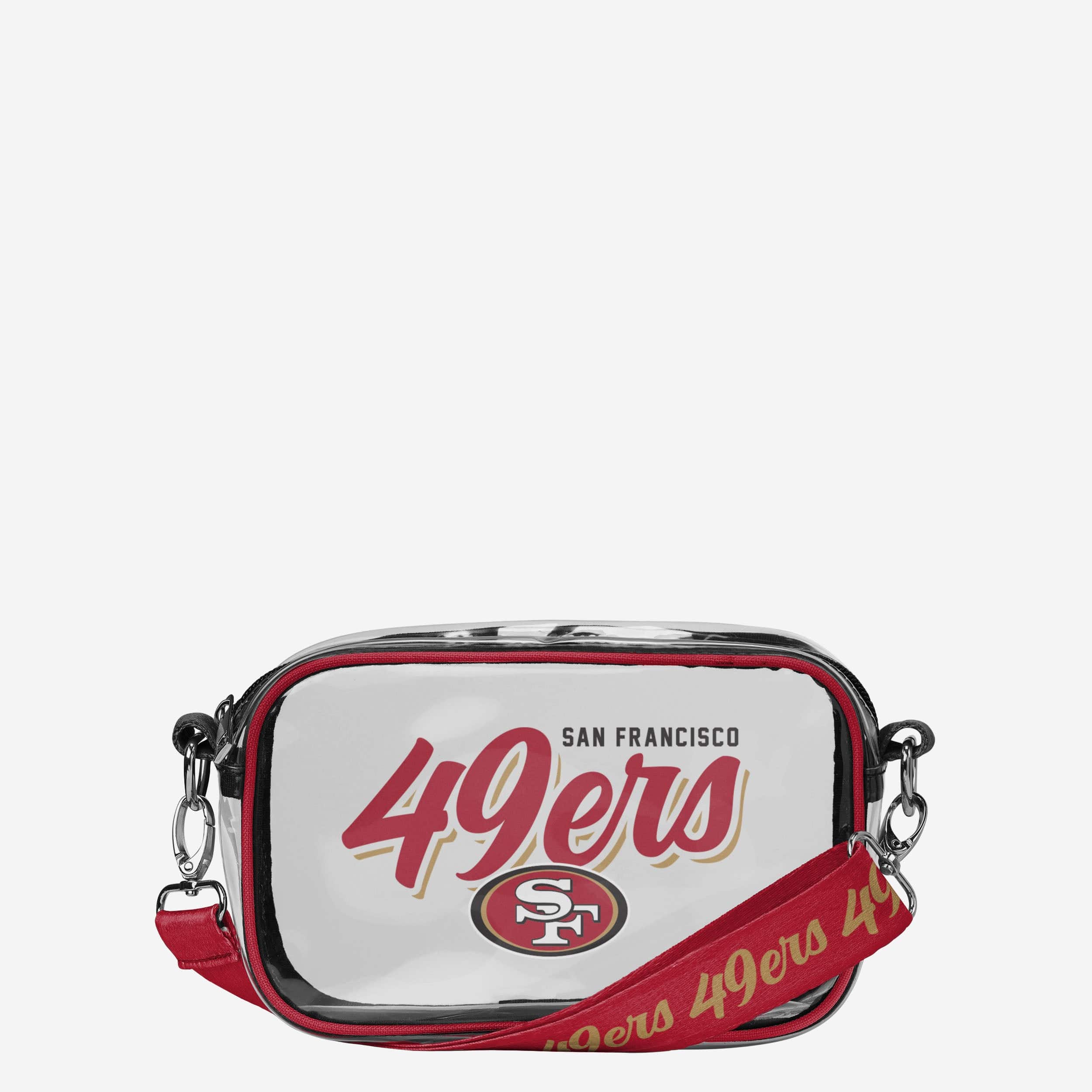 San Francisco 49ers Sac à bandoulière transparent Monty Script