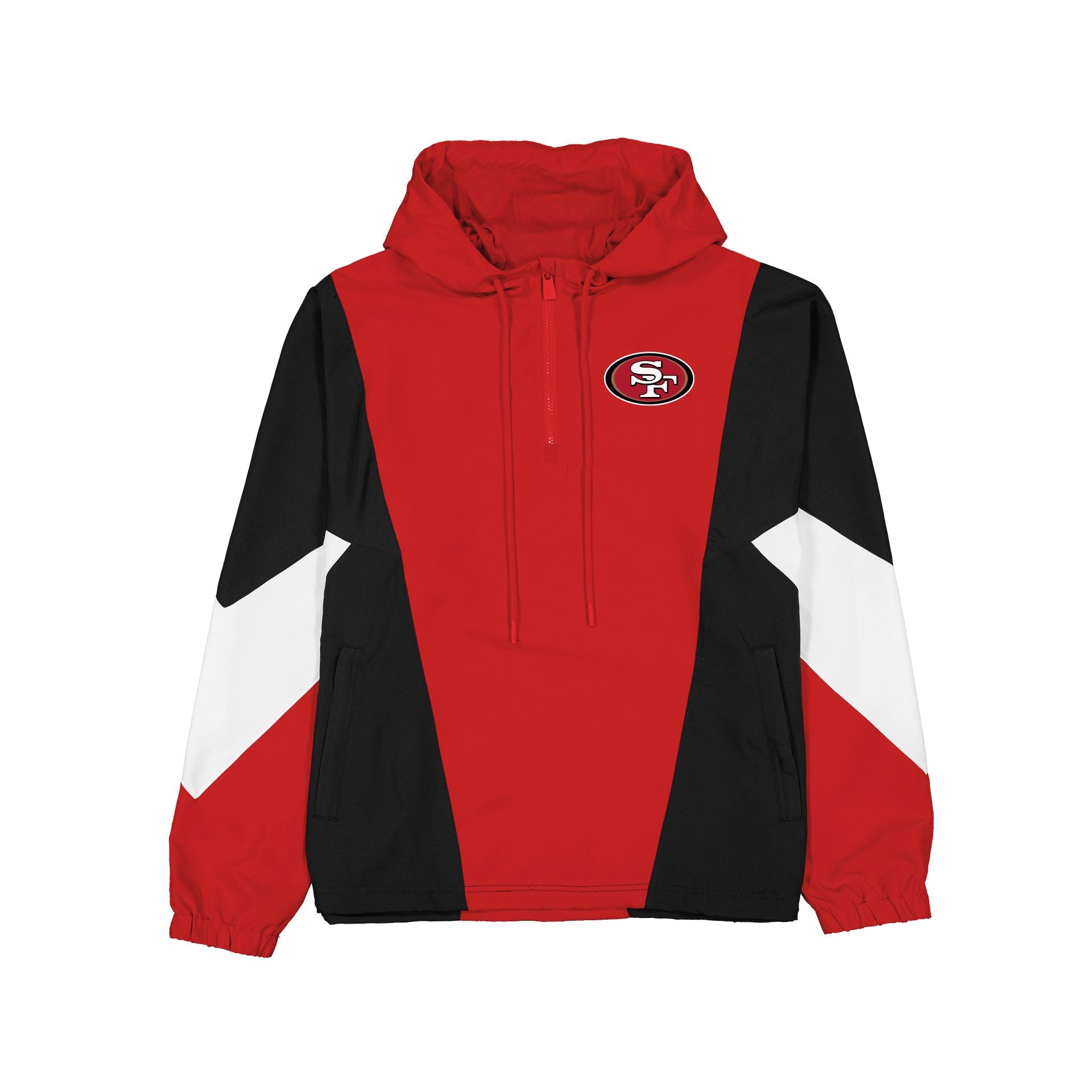 San Francisco 49ers Coupe-vent multicolore à quart de zip