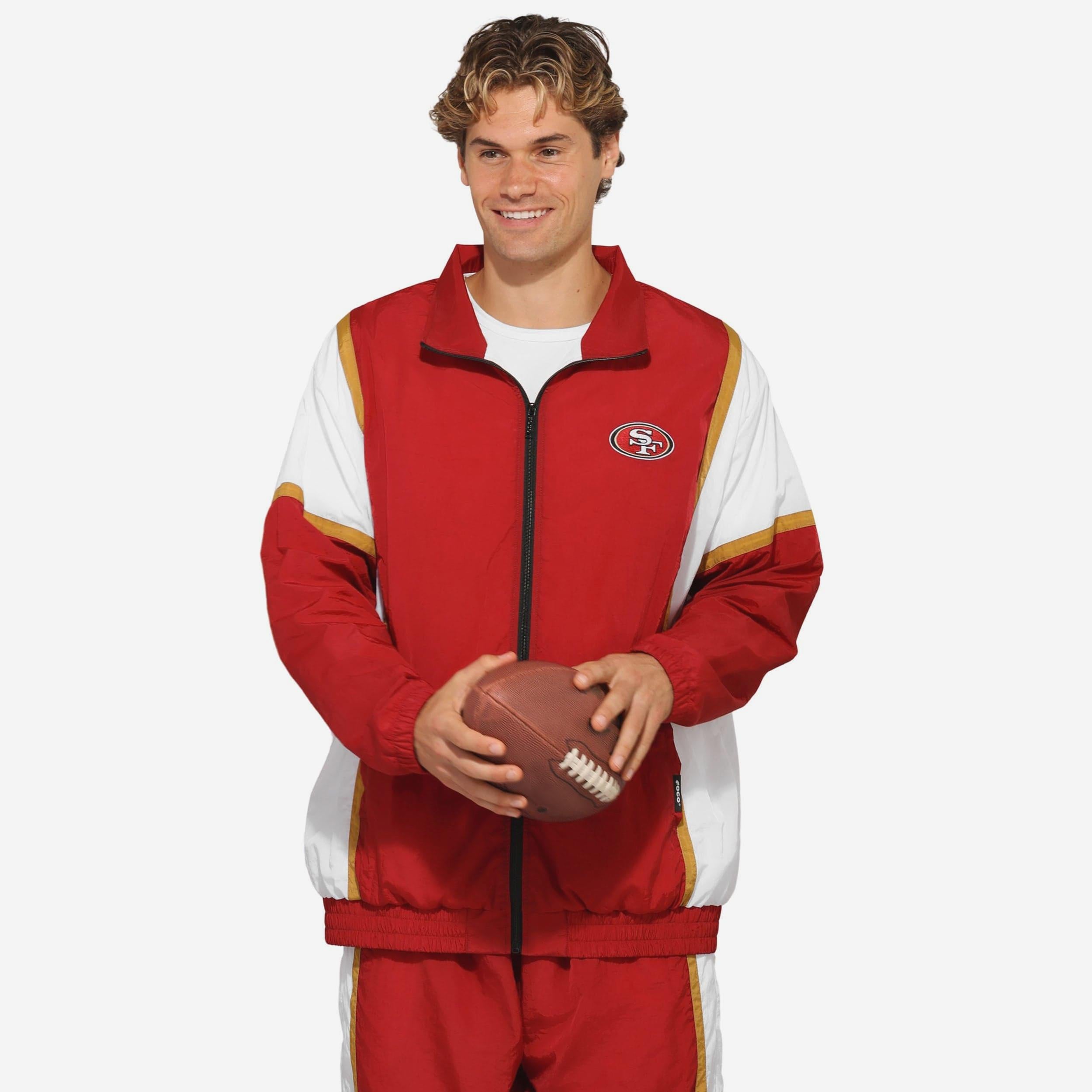 San Francisco 49ers Veste Gameday en nylon froissé