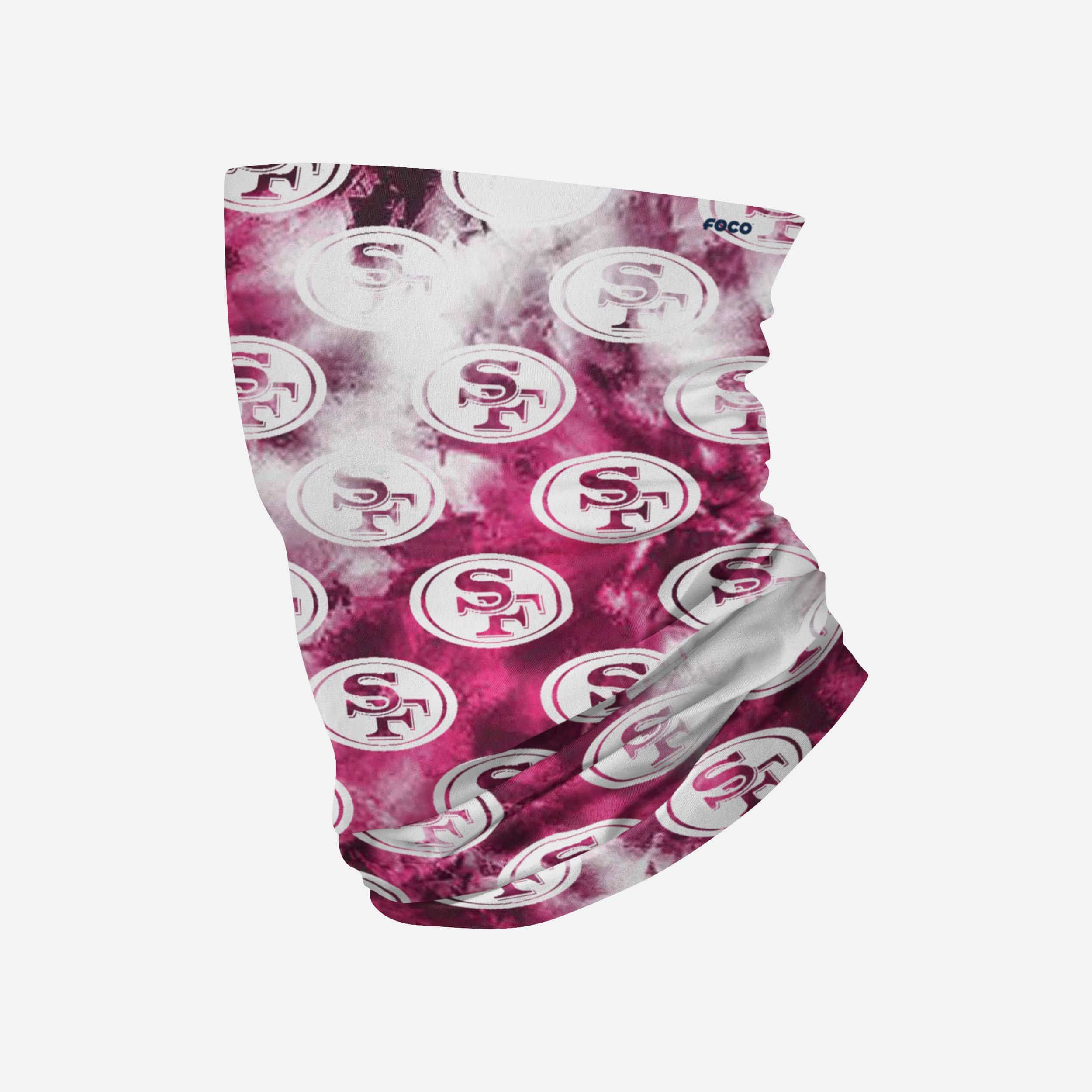 San Francisco 49ers Écharpe guêtre rose tie-dye