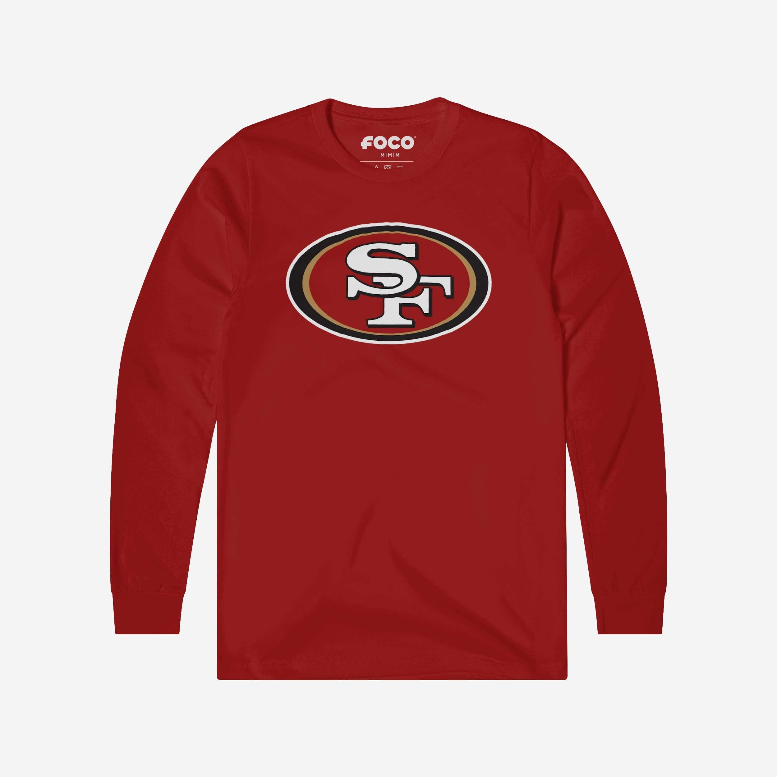 San Francisco 49ers T-shirt à manches longues avec logo principal