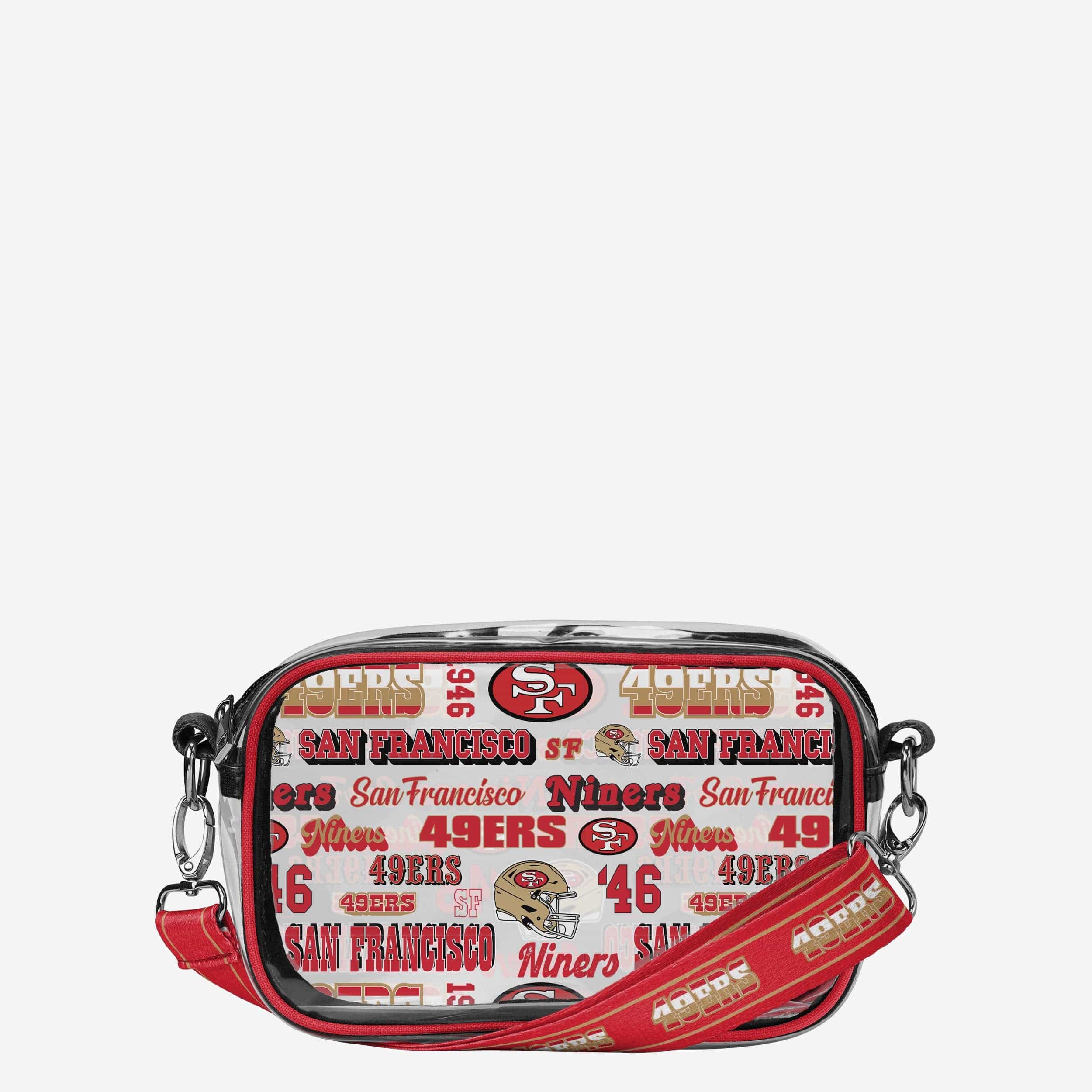 San Francisco 49ers Répéter Sac à bandoulière transparent à imprimé rétro