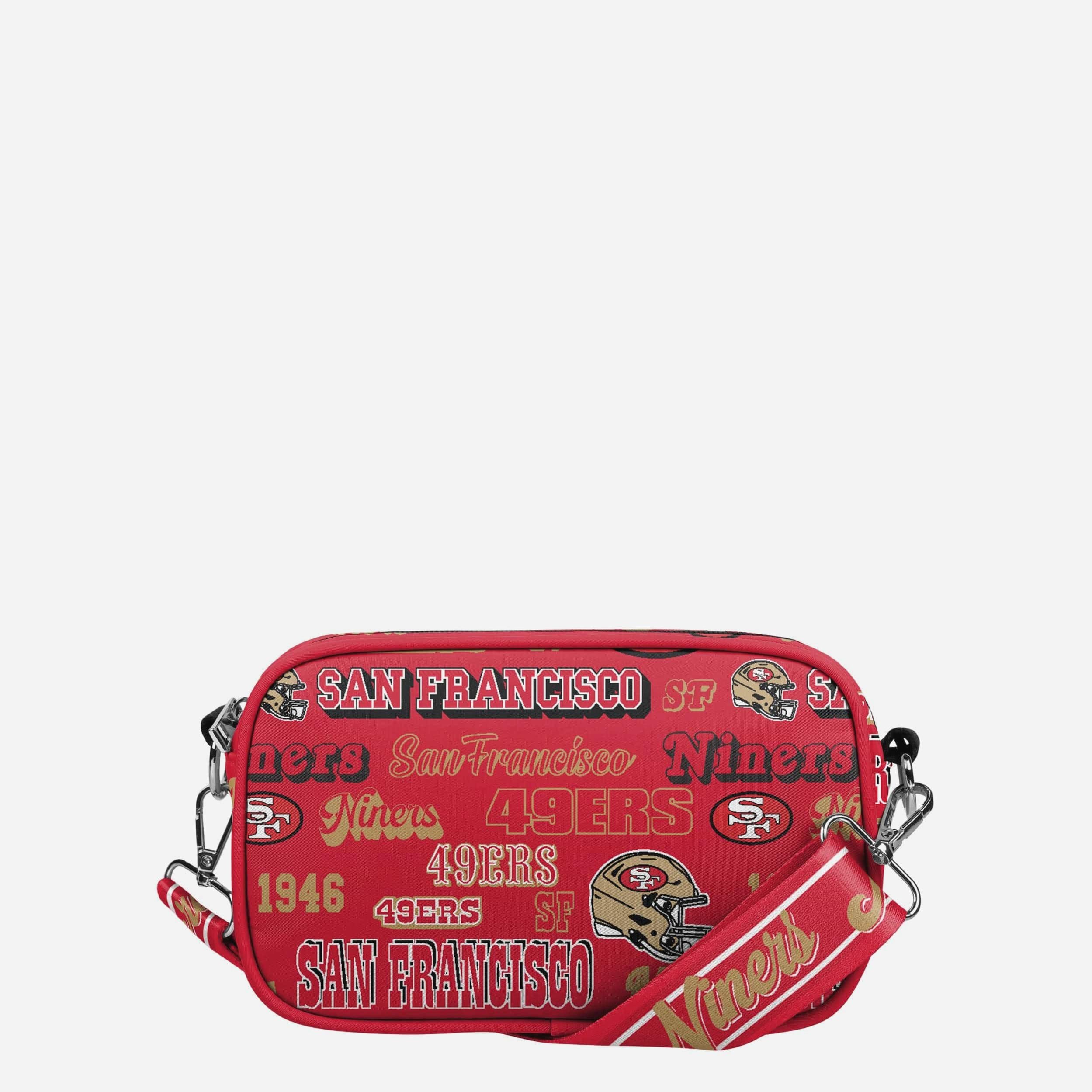 San Francisco 49ers Répéter Sac à bandoulière en nylon imprimé rétro