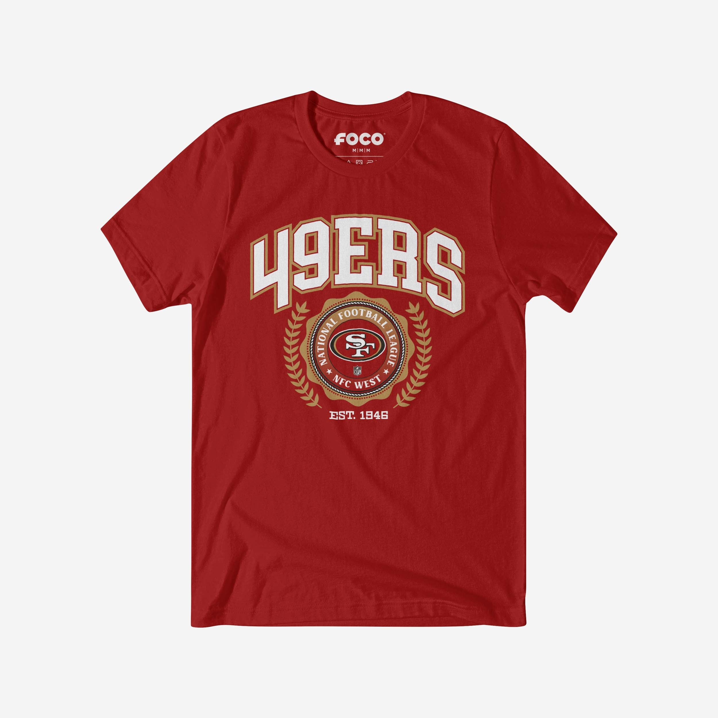 T-shirt à écusson de l'équipe San Francisco 49ers