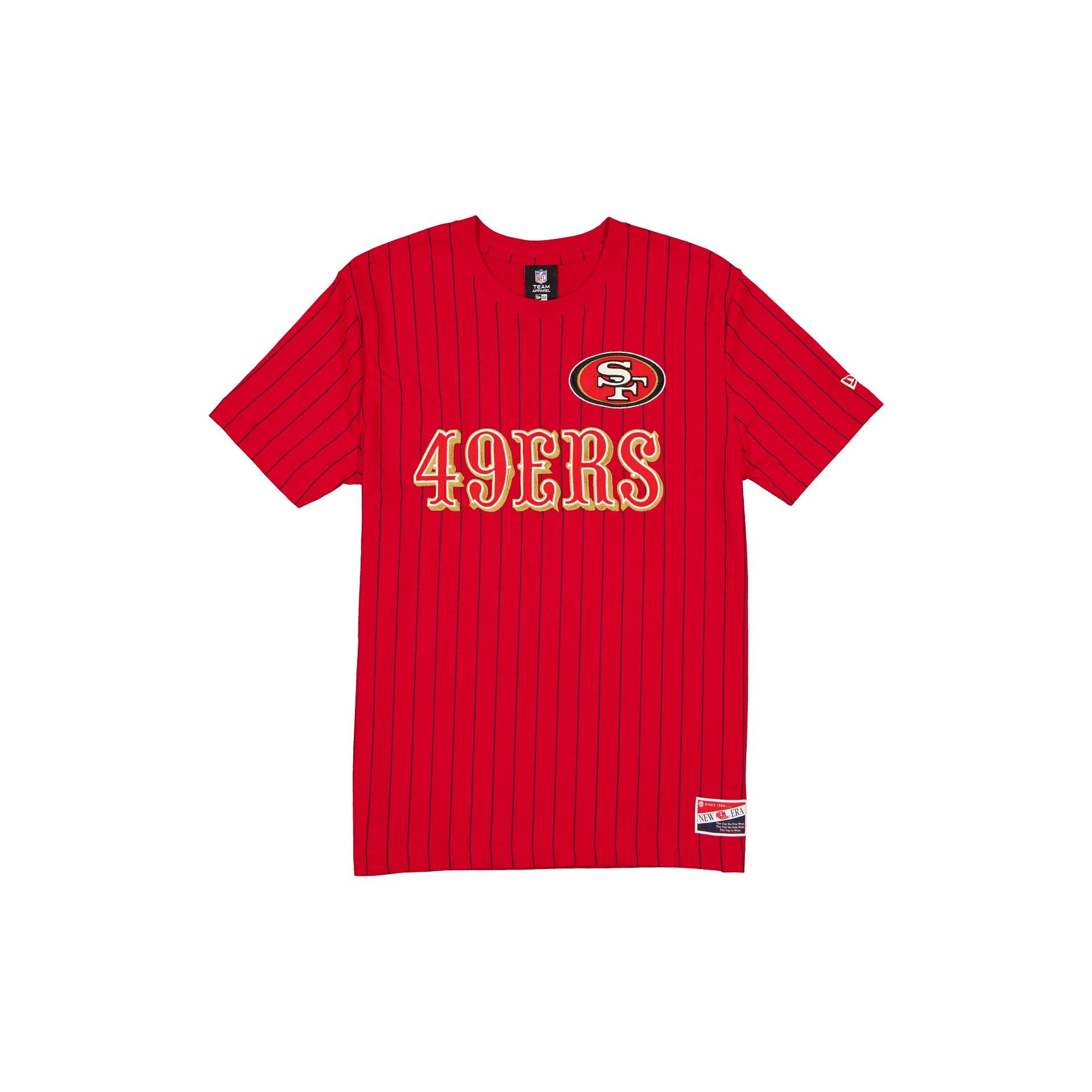 San Francisco 49ers T-shirt rétro à fines rayures