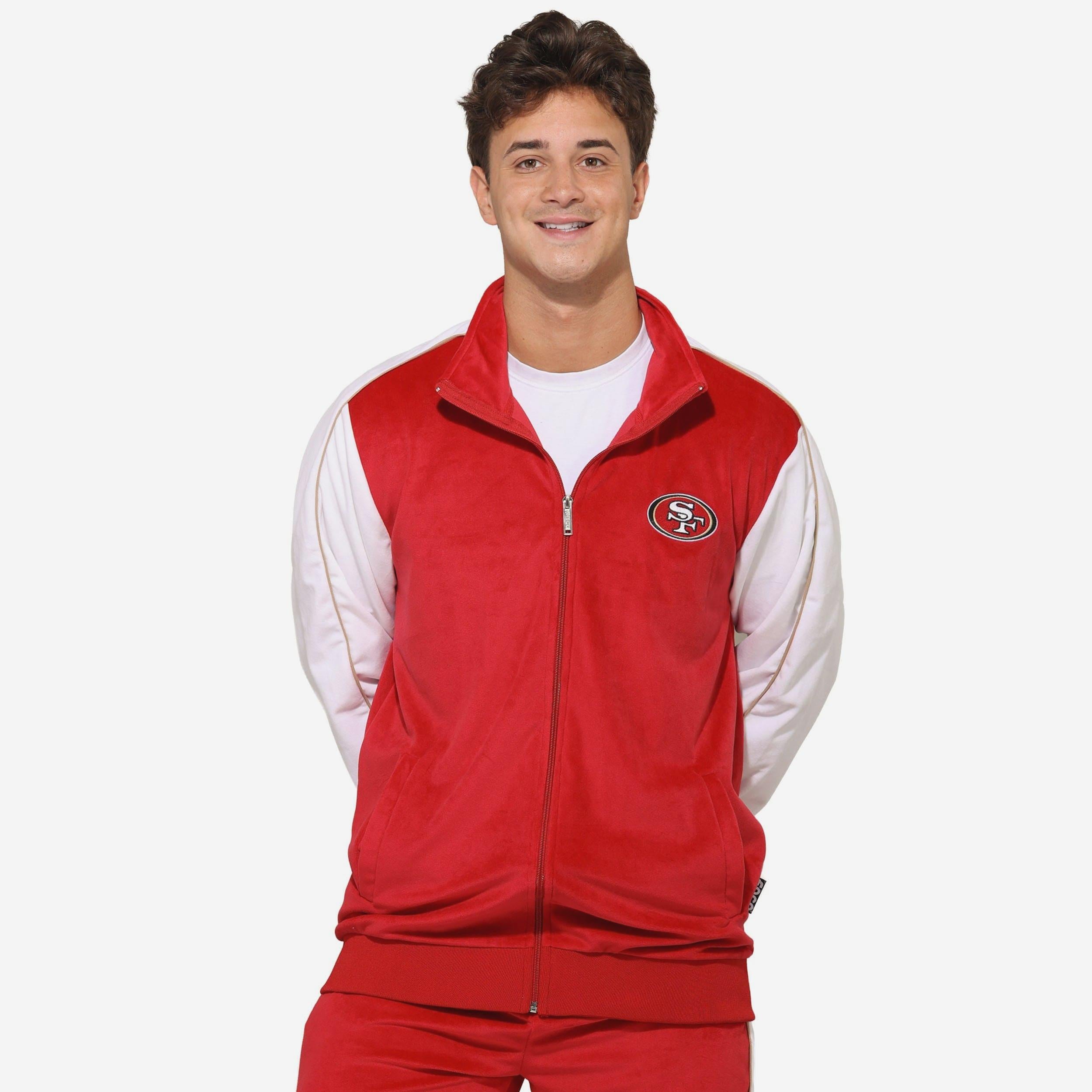 San Francisco 49ers Haut zippé en velours bicolore