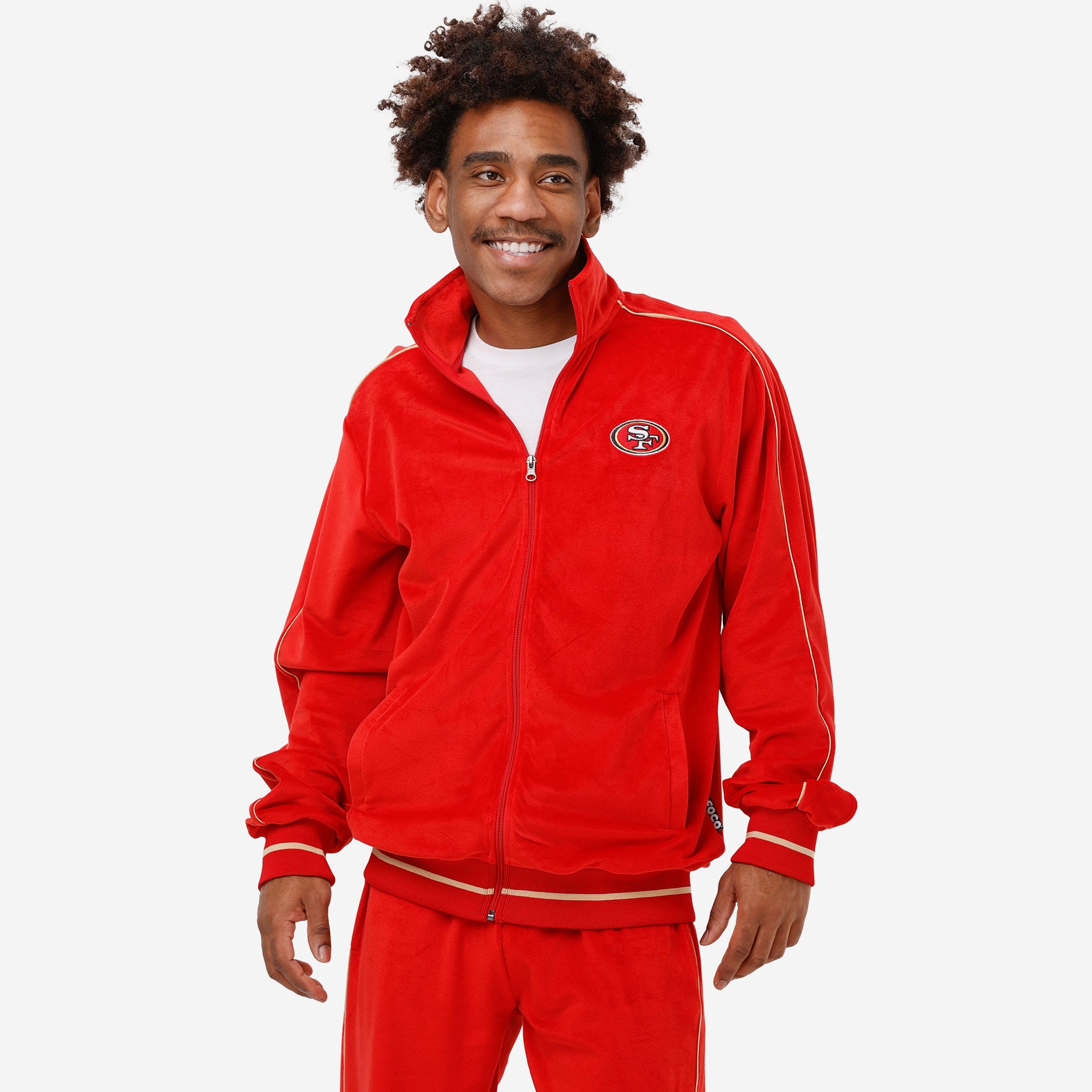San Francisco 49ers Haut zippé en velours