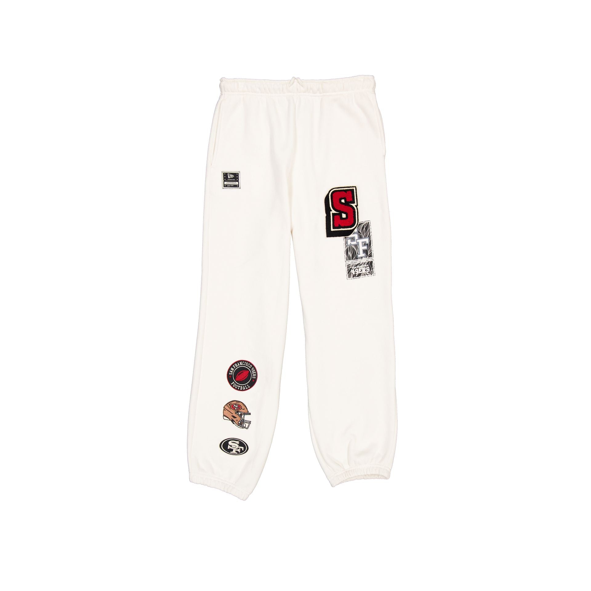 San Francisco 49ers Pantalon de survêtement universitaire blanc chromé pour femmes