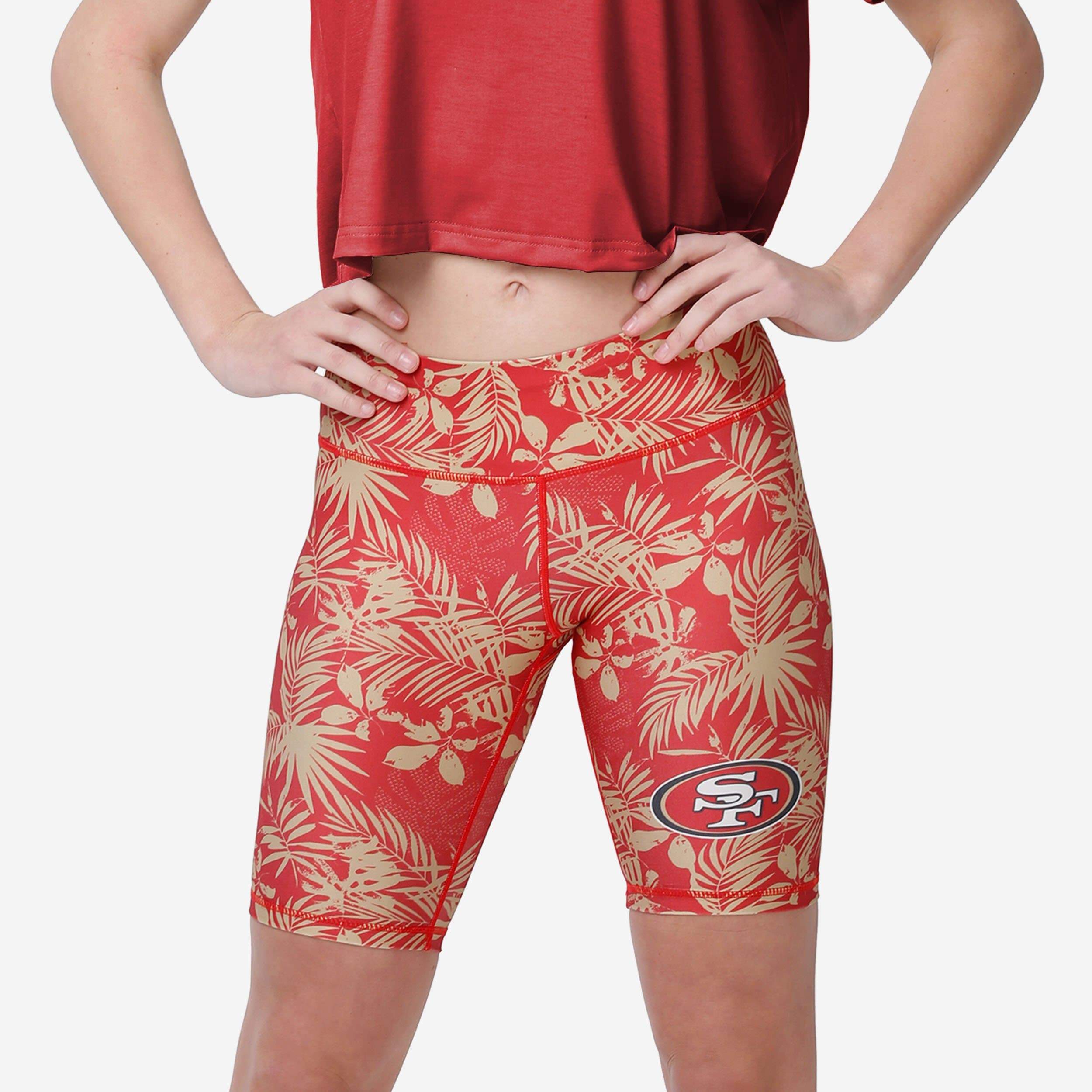 San Francisco 49ers Short de vélo fleuri pour femme