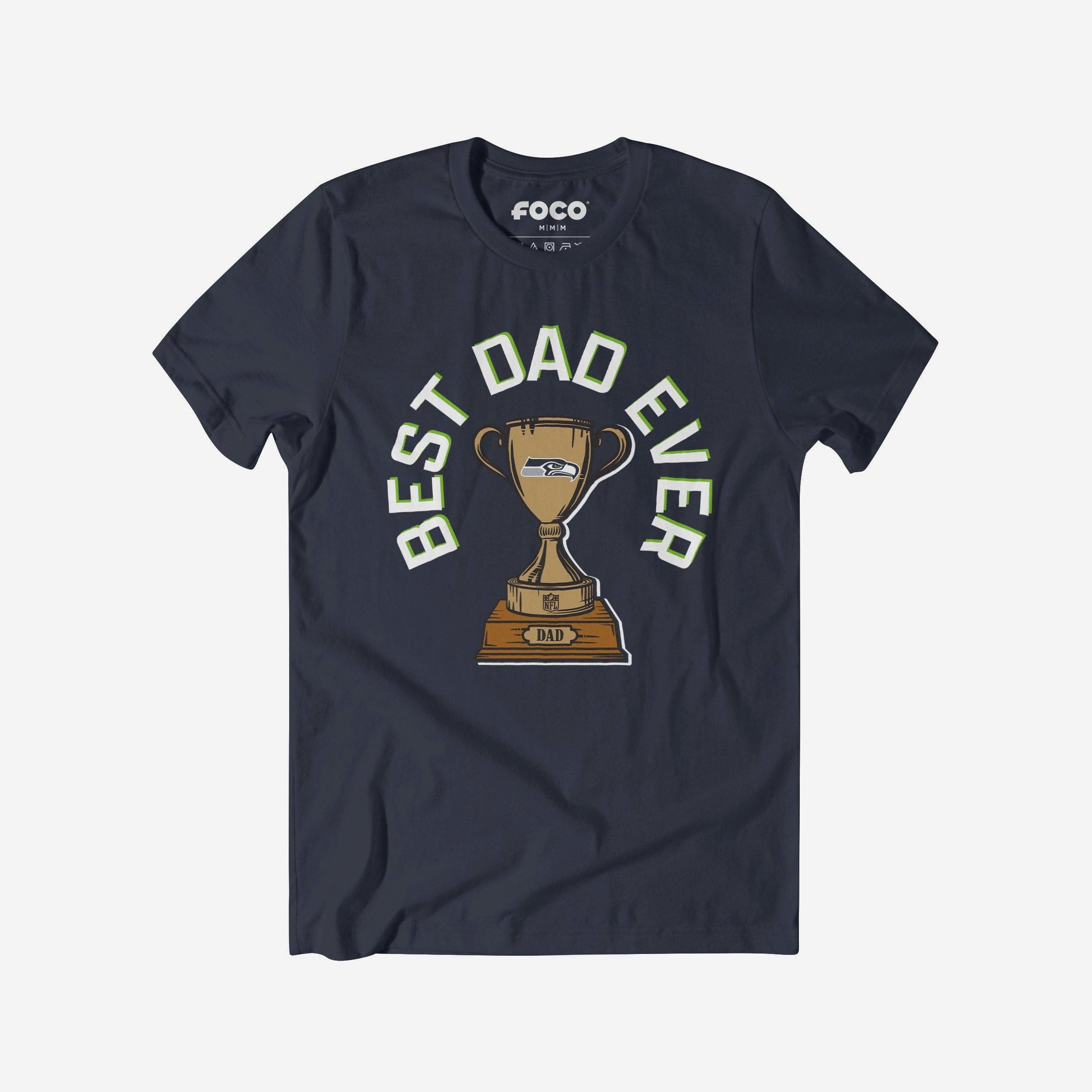 Seattle Seahawks T-shirt Trophée du meilleur papa de tous les temps