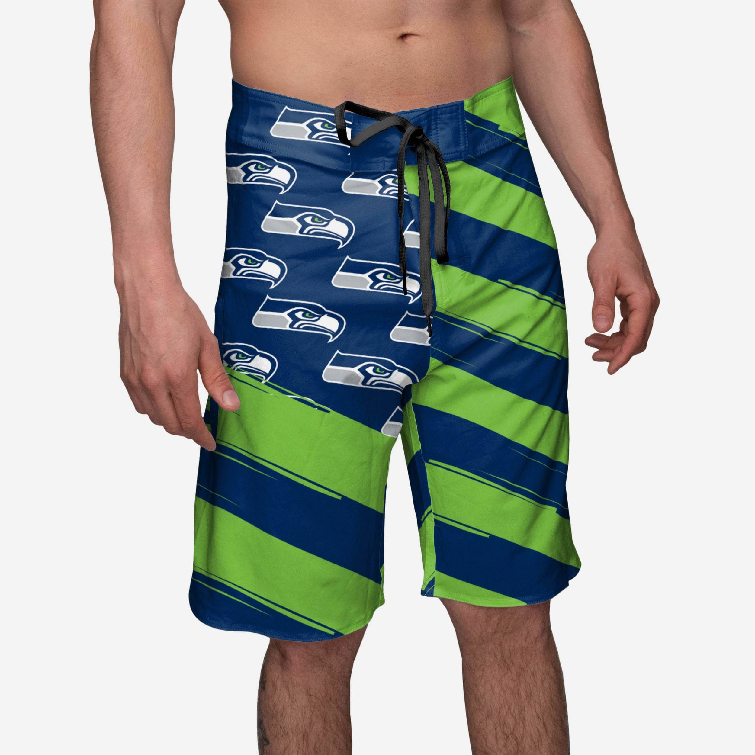 Seattle Seahawks Boardshort à drapeau diagonal