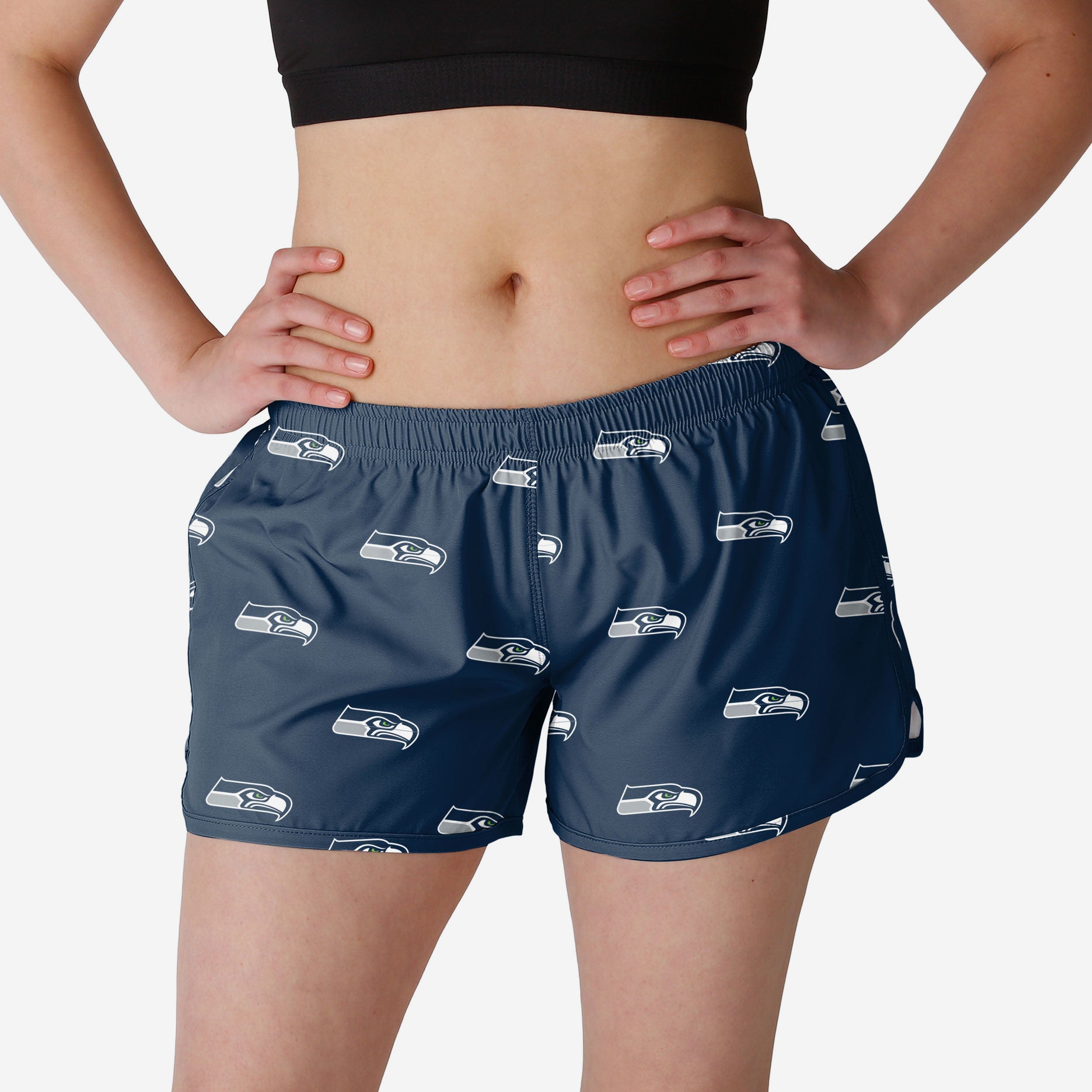 Seattle Seahawks Mini short de course imprimé pour femme