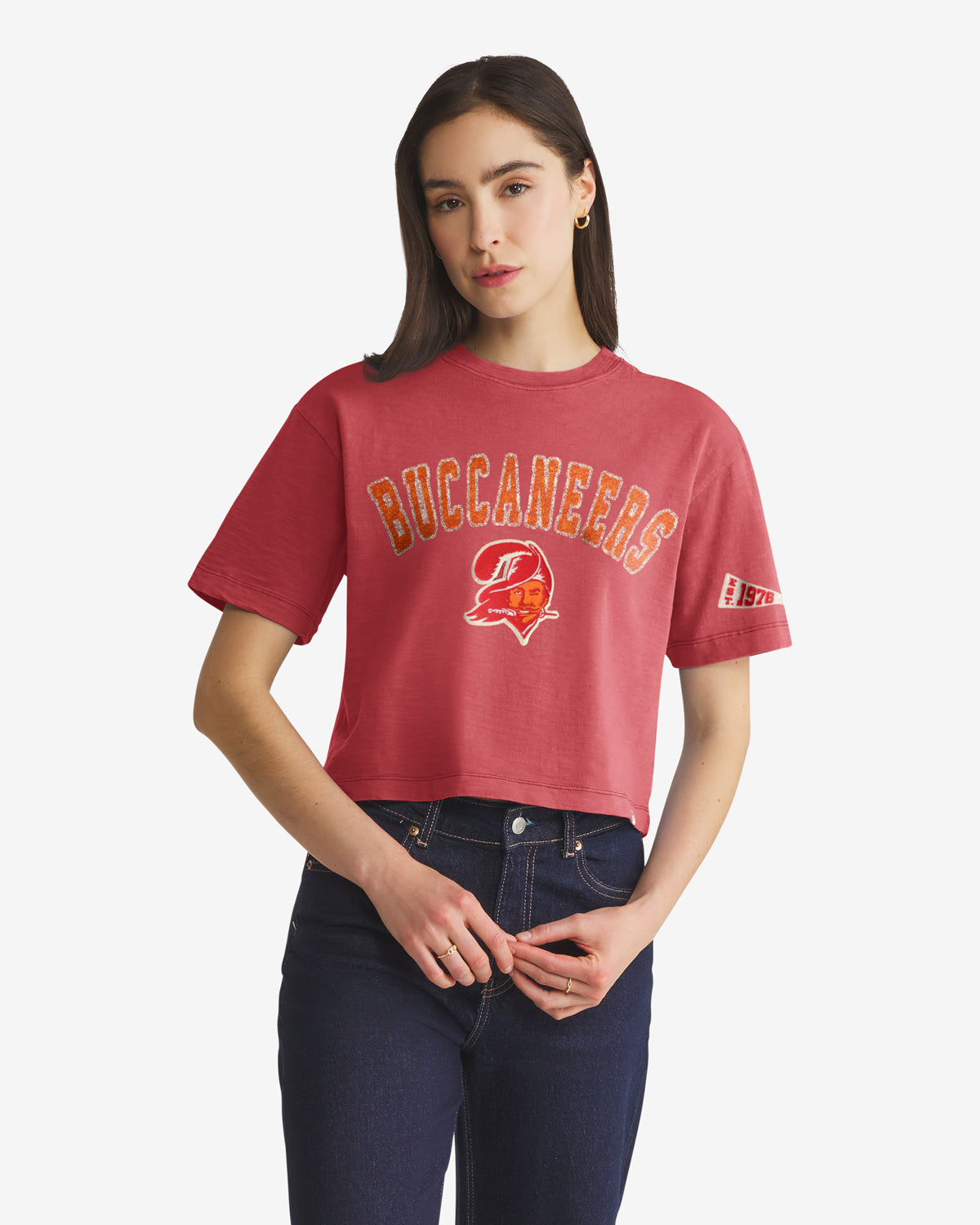 Tampa Bay Buccaneers HISTORIQUE ELMORE BIEN PORTÉ '47 HEAVY SLUB TEE FEMME