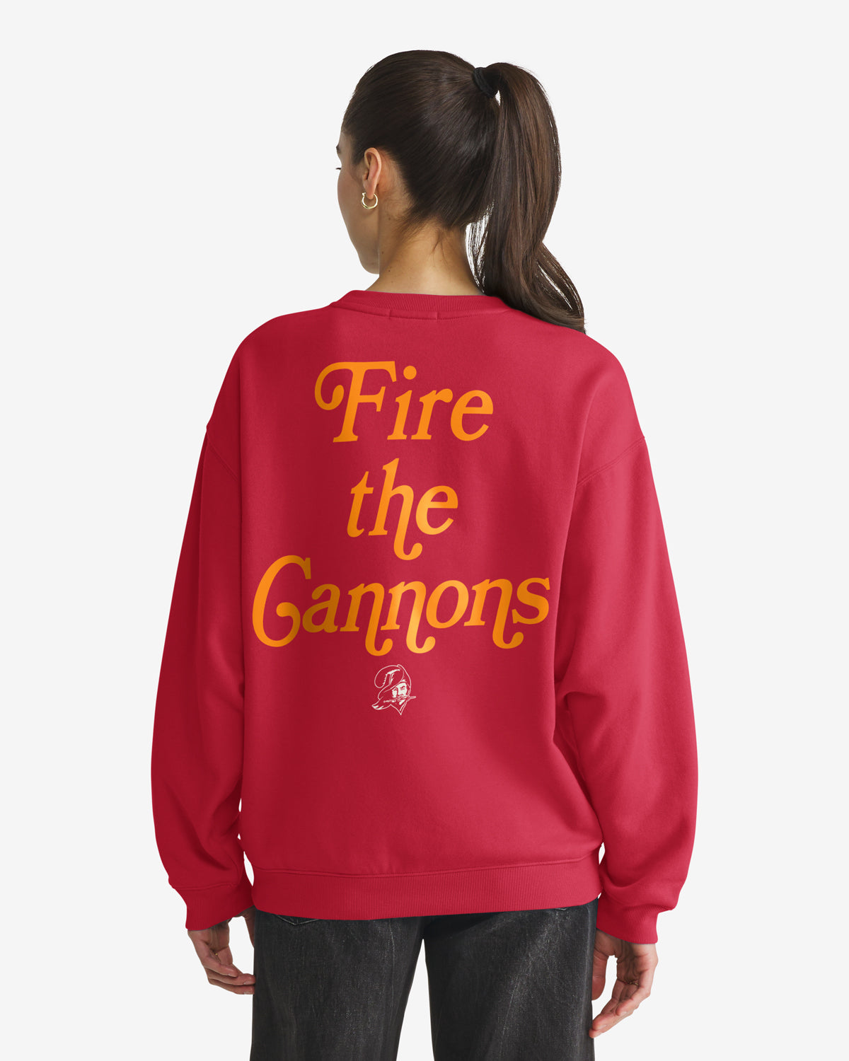 Tampa Bay Buccaneers HISTORIQUE SHOUT IT OUT '47 OVERSIZED CREW FEMME