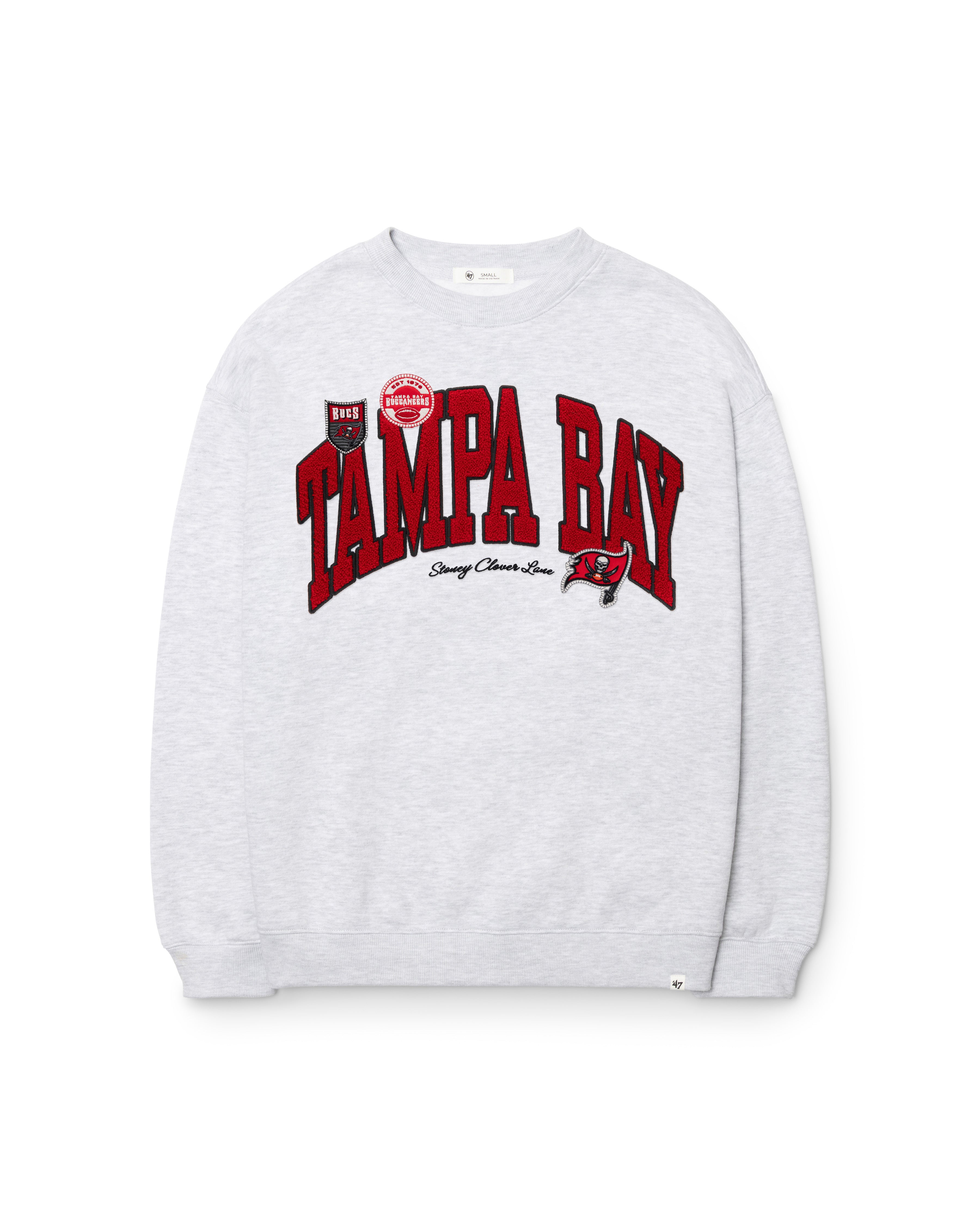 Tampa Bay Buccaneers STONEY CLOVER LANE X '47 ÉQUIPAGE SURDIMENSIONNÉ POUR FEMMES