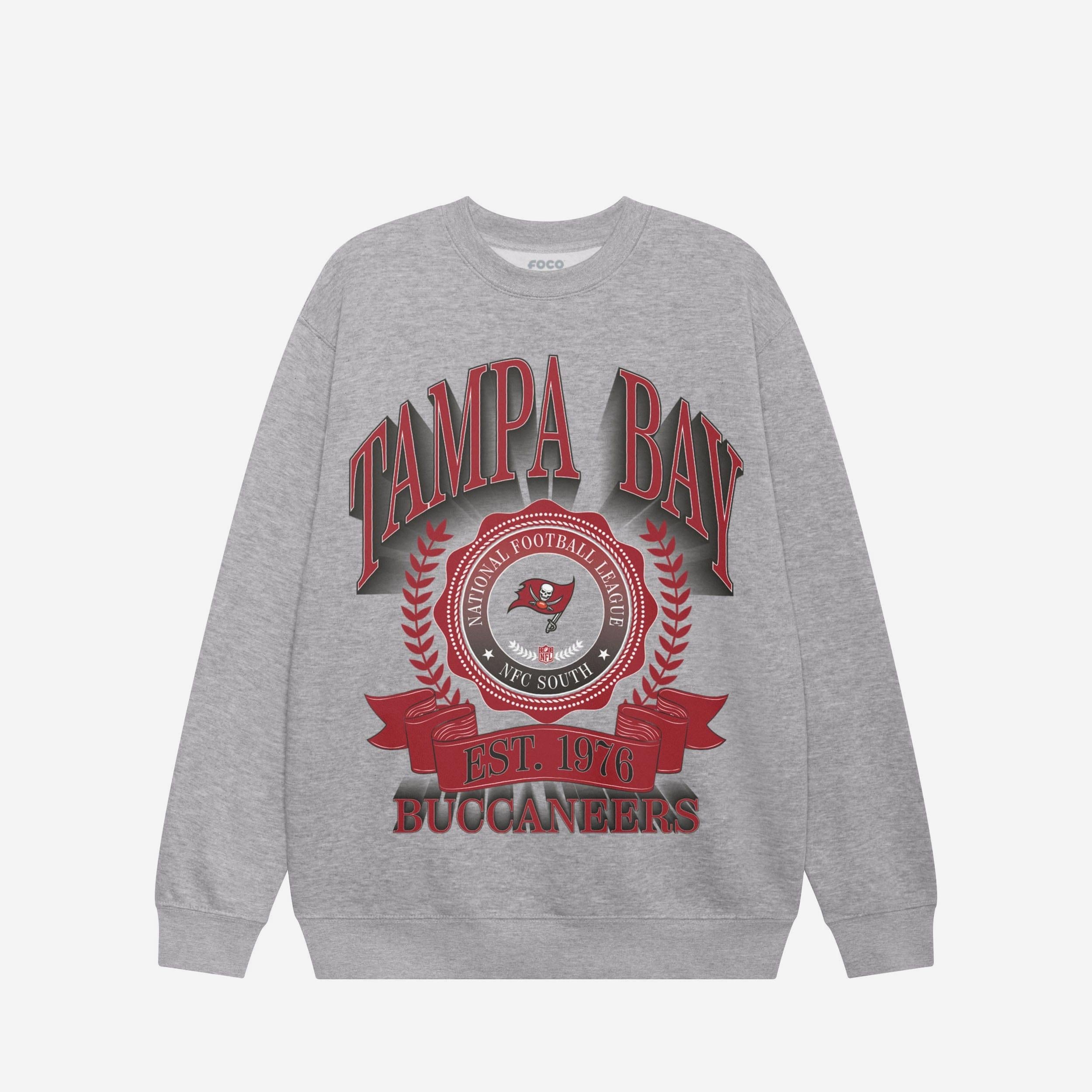 Tampa Bay Buccaneers Sweat-shirt à col rond avec écusson de bannière
