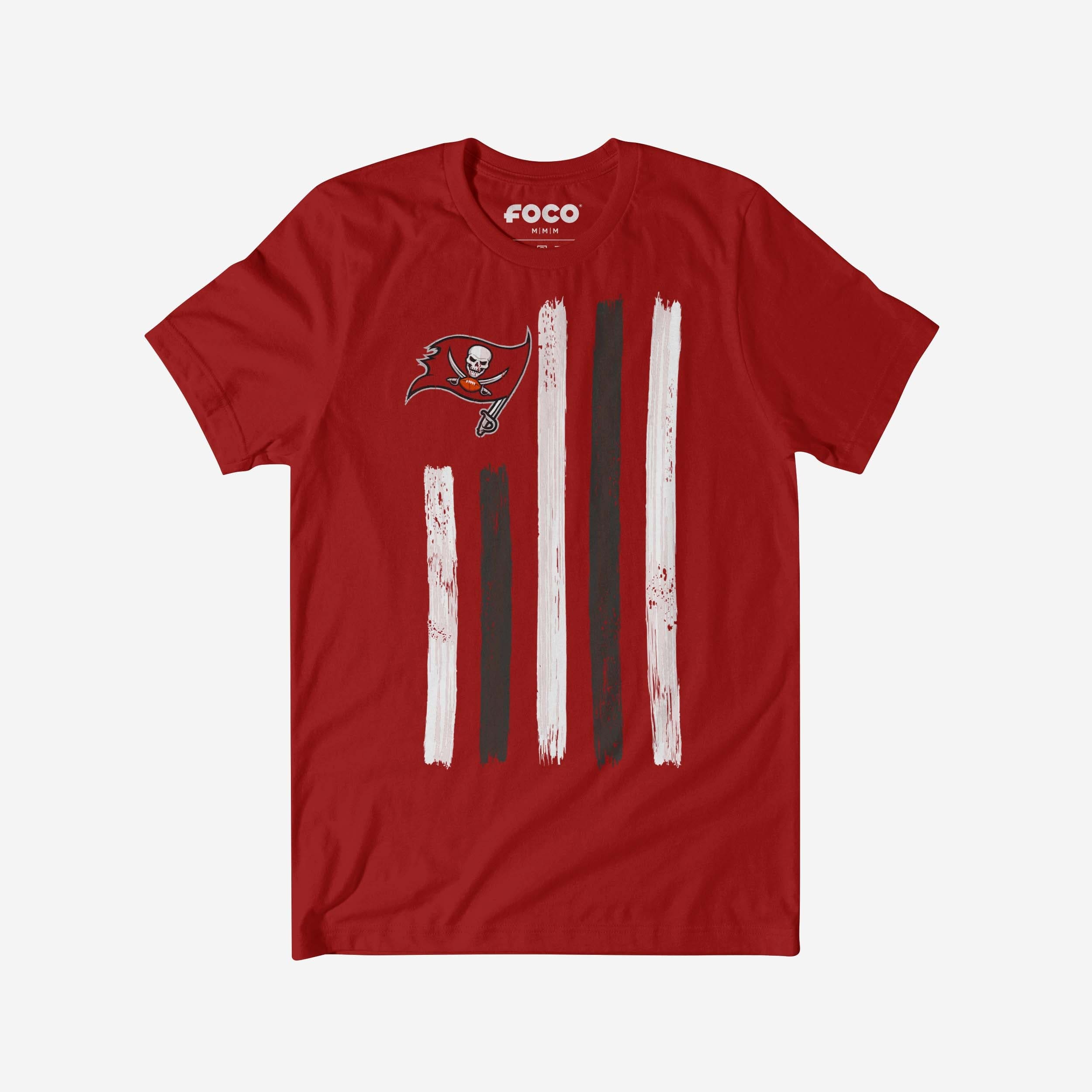 Tampa Bay Buccaneers T-shirt drapeau coup de pinceau