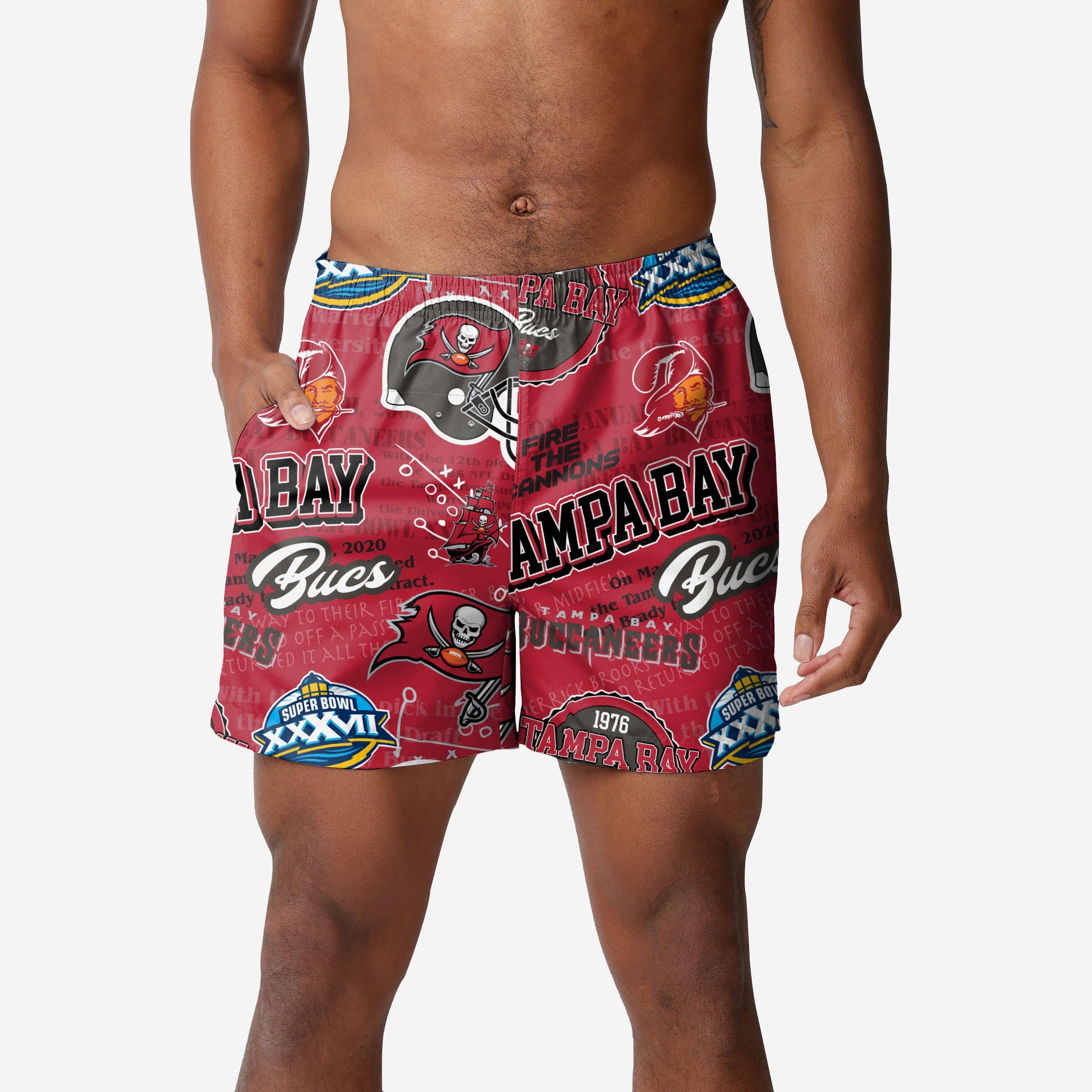 Maillot de bain Tampa Bay Buccaneers Logo Rush