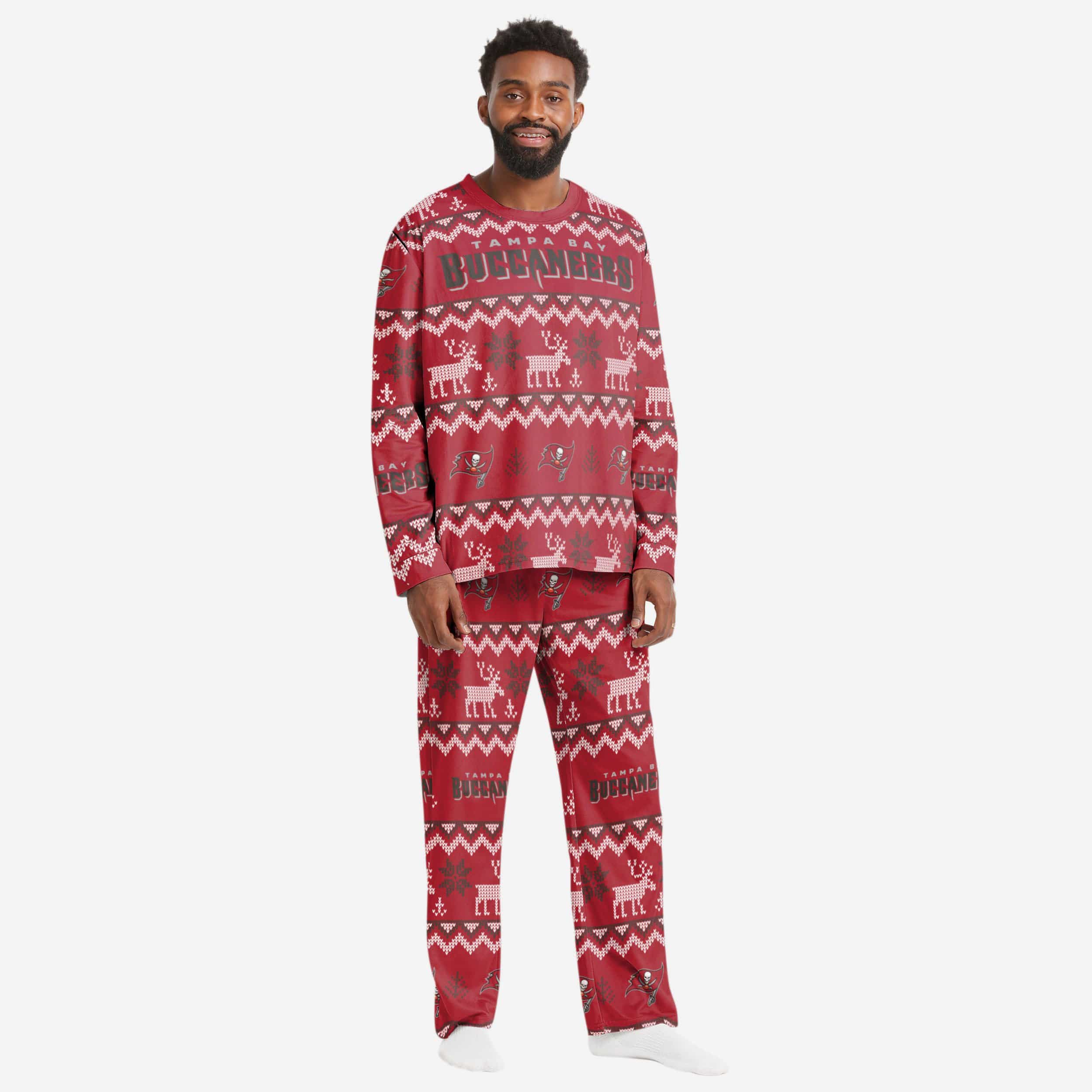 Tampa Bay Buccaneers Pyjama de vacances en famille à motif laid pour hommes
