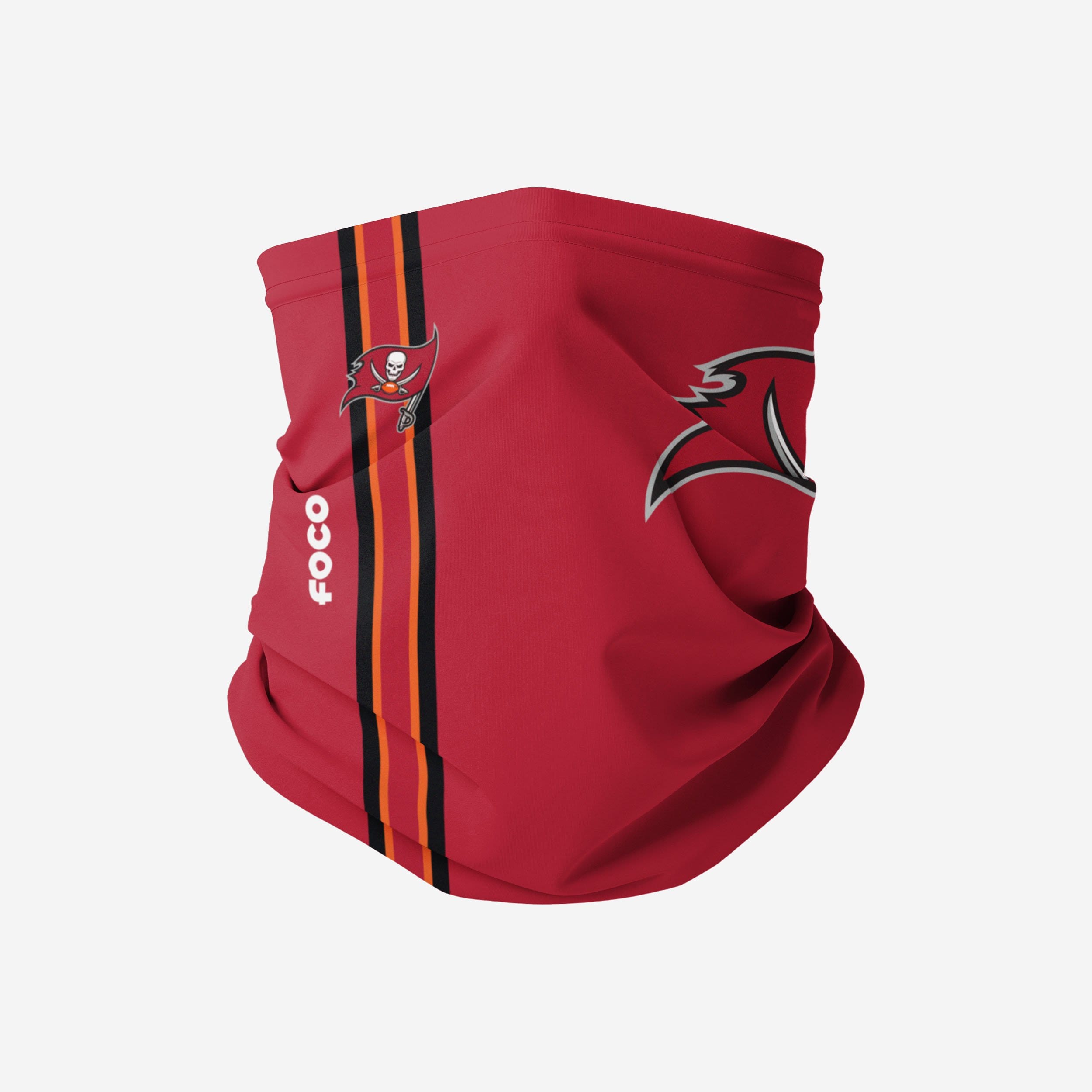 Écharpe guêtre avec logo Tampa Bay Buccaneers sur le terrain