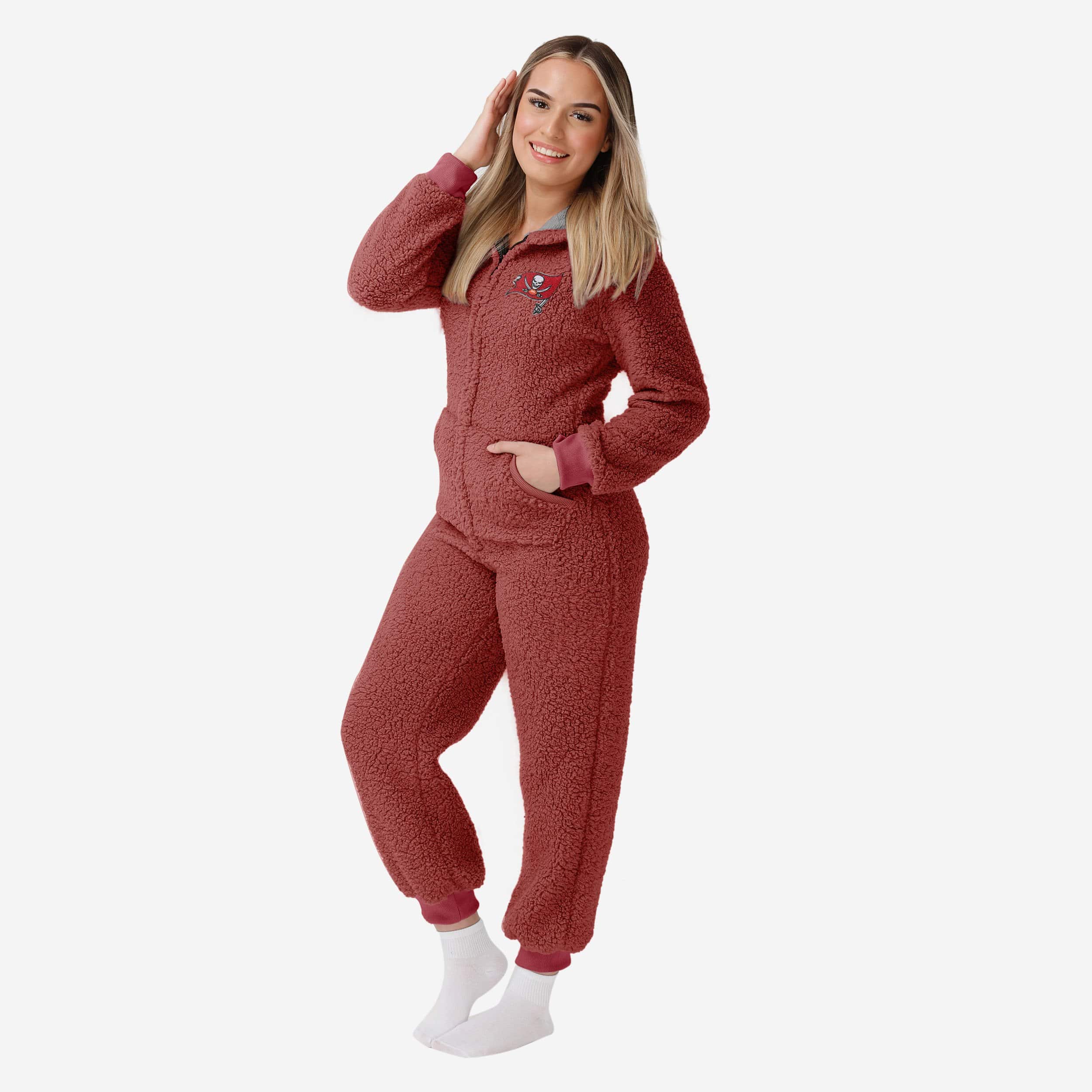 Tampa Bay Buccaneers Pyjama une pièce Sherpa pour femme