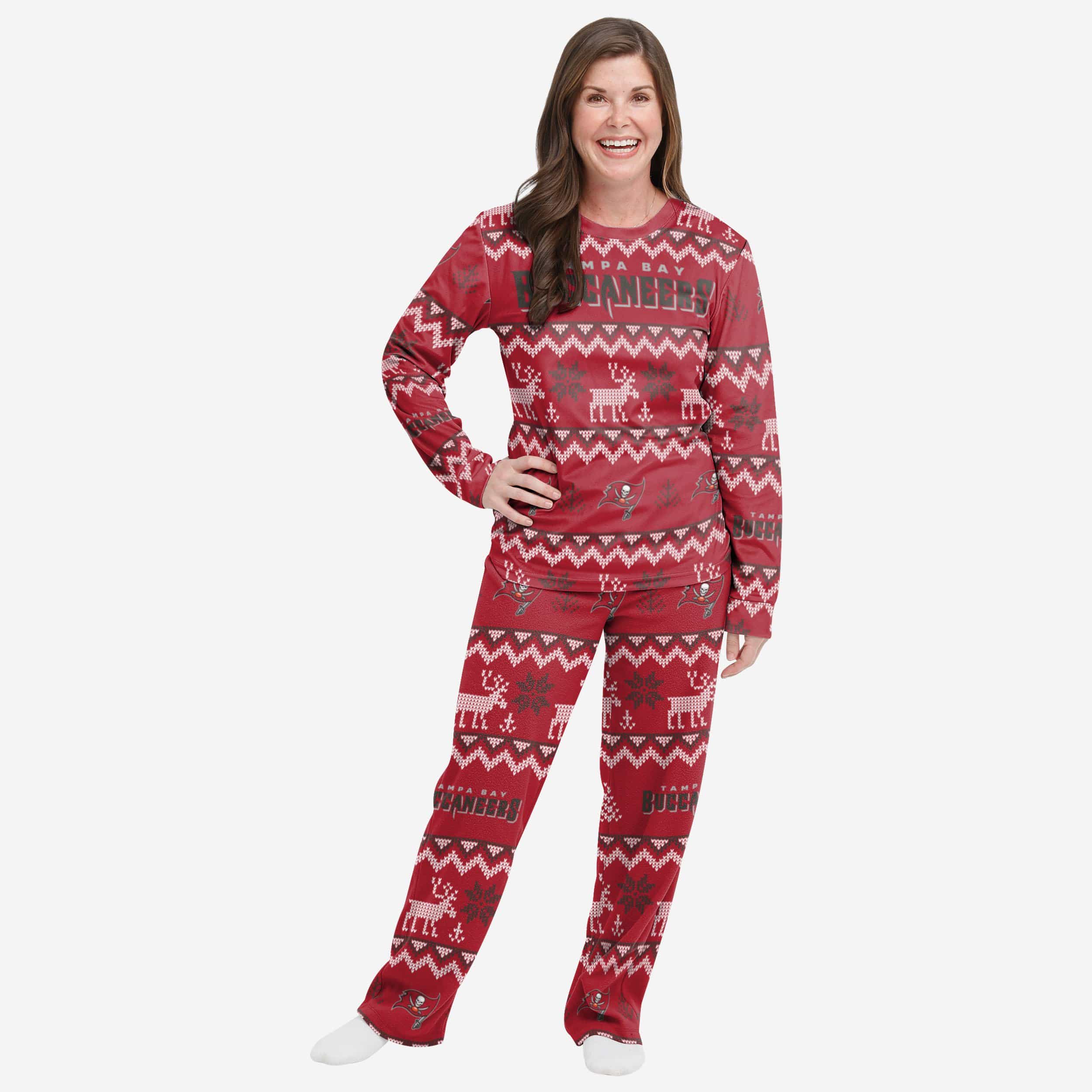 Tampa Bay Buccaneers Pyjama de vacances en famille à motif laid pour femme