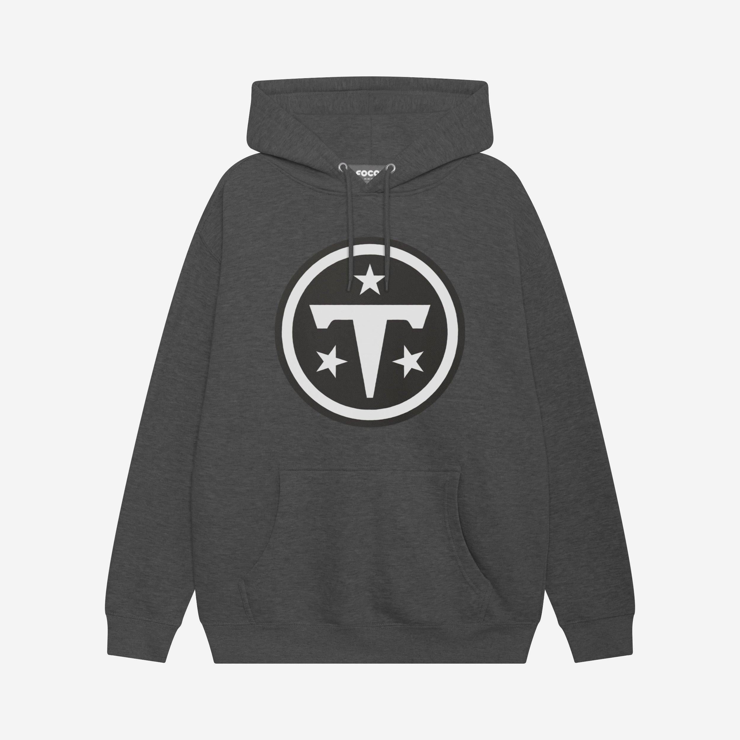 Tennessee Titans Sweat à capuche avec logo principal noir et blanc
