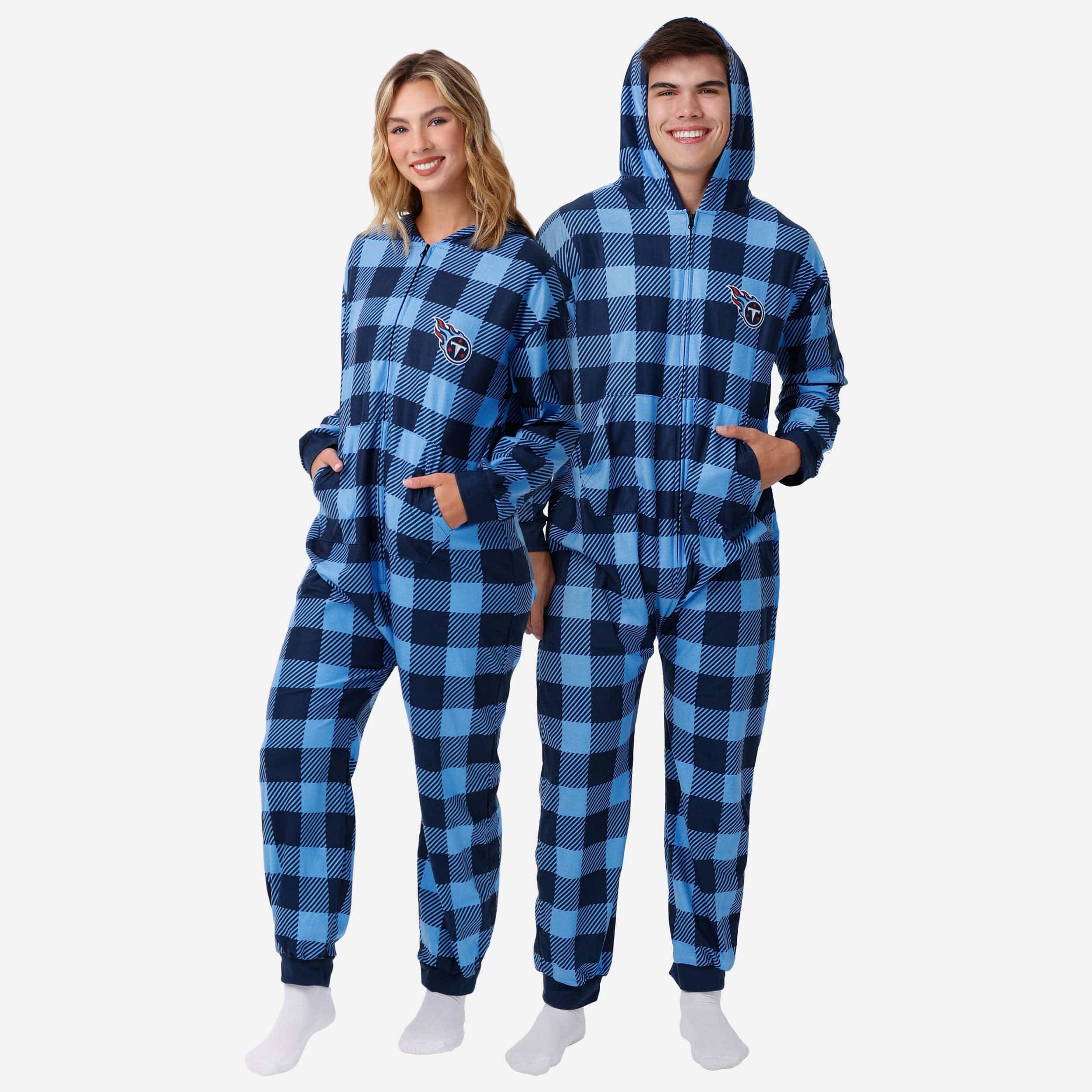 Pyjama une pièce à carreaux Tennessee Titans