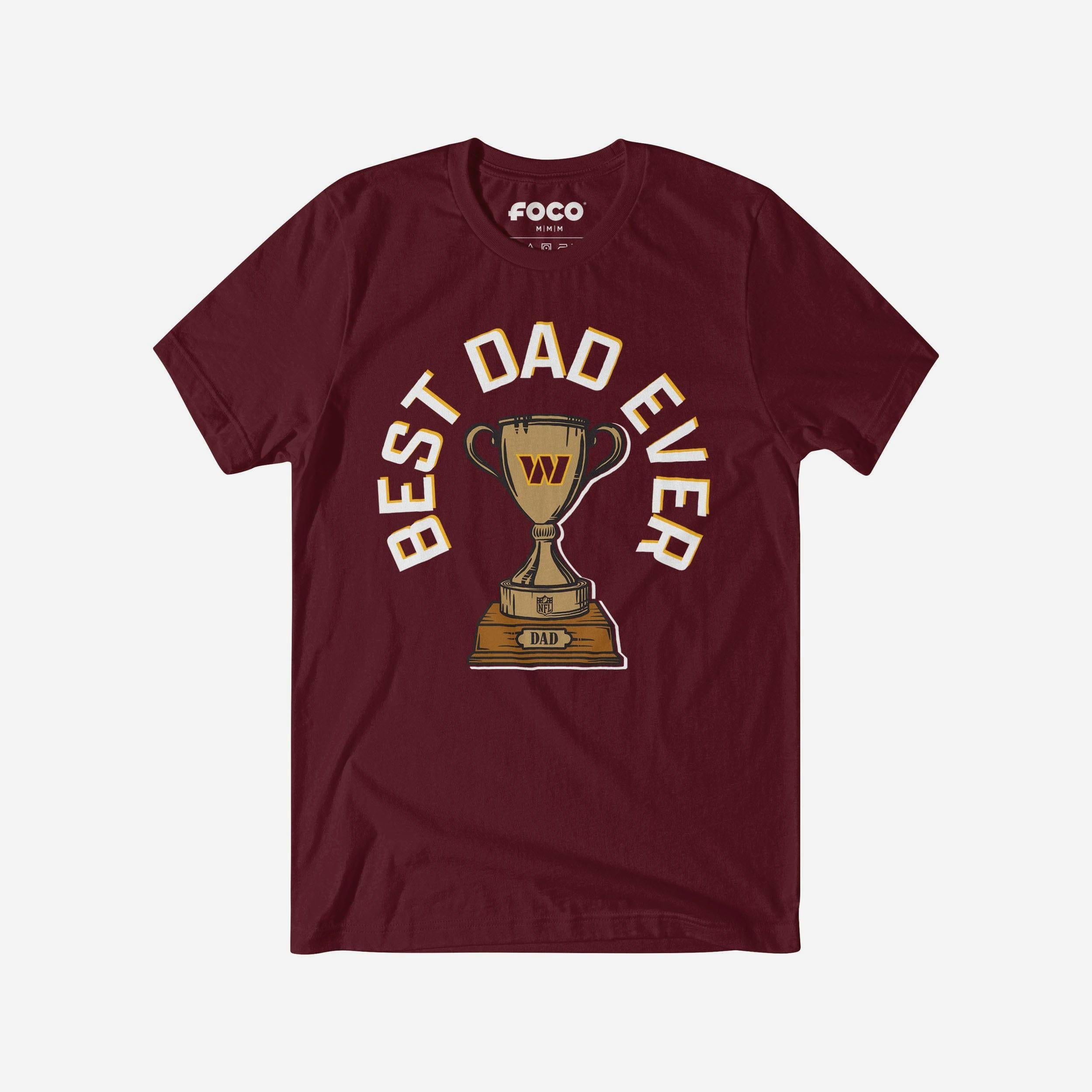 Washington Commanders T-shirt Trophée du meilleur papa de tous les temps