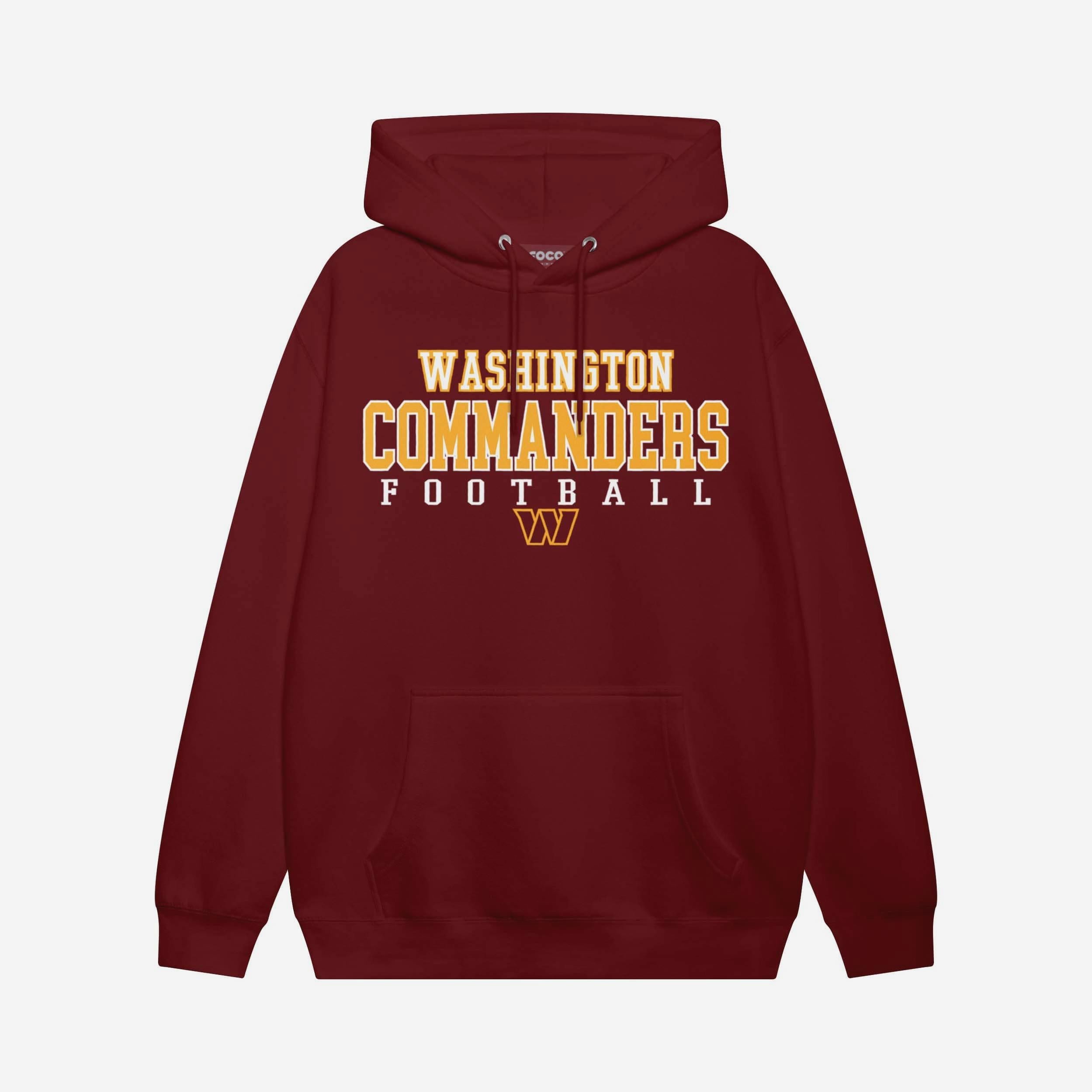 Washington Commanders Sweat à capuche avec logo de football