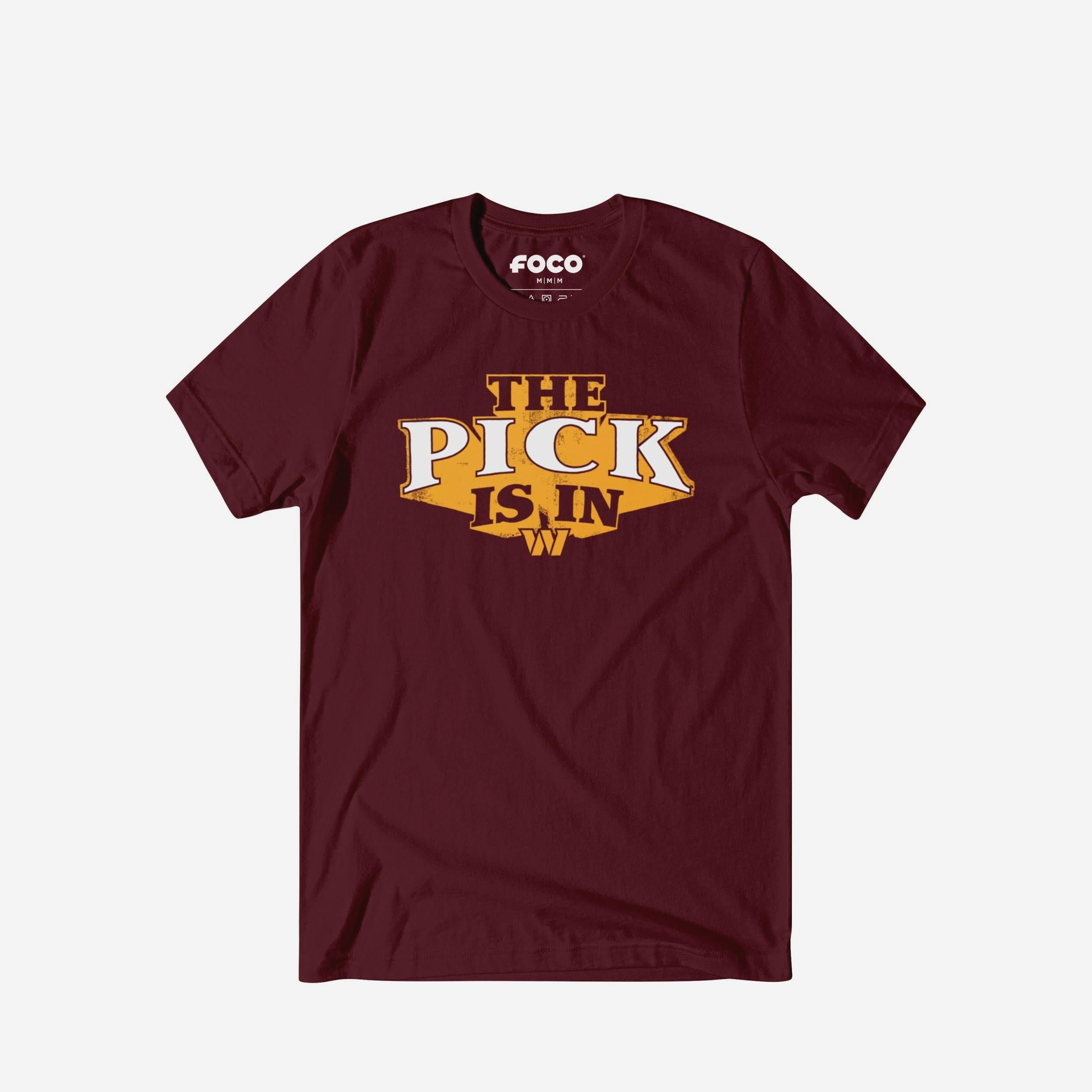 Le choix Washington Commanders est en t-shirt