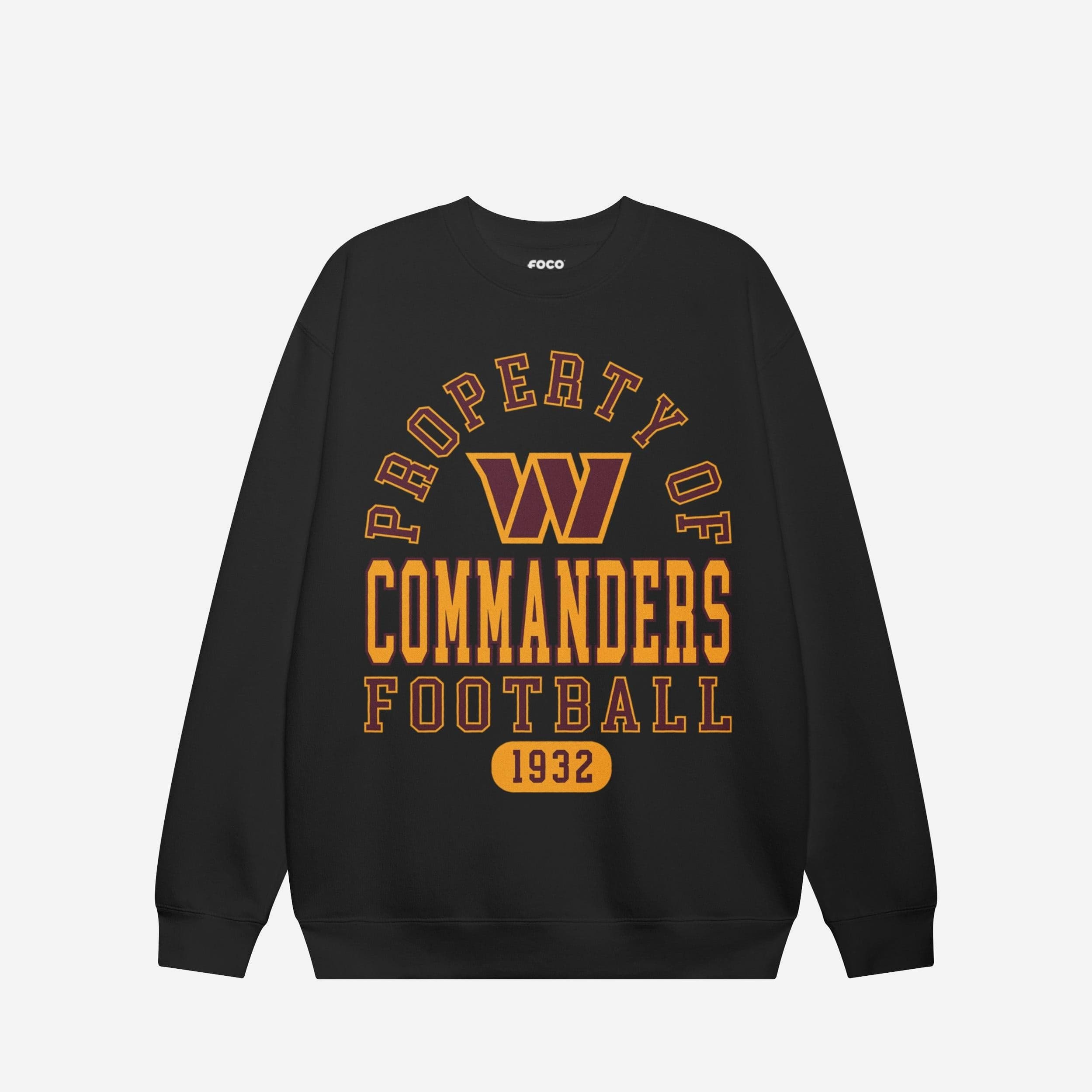 Washington Commanders Propriété du sweat-shirt à col rond