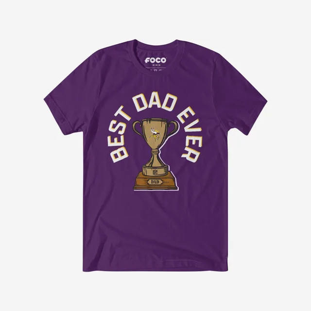 Minnesota Vikings T-shirt Trophée du meilleur papa de tous les temps