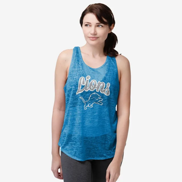 Detroit Lions Haut sans manches Burn Out pour femmes