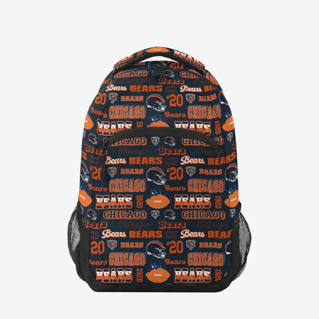 Chicago Bears Répétez le sac à dos d'action d'impression rétro