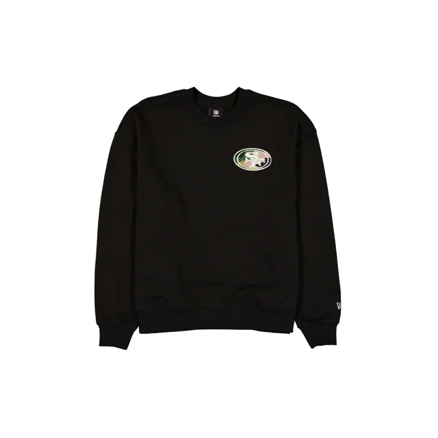 San Francisco 49ers Logo Camo Col Rond Noir