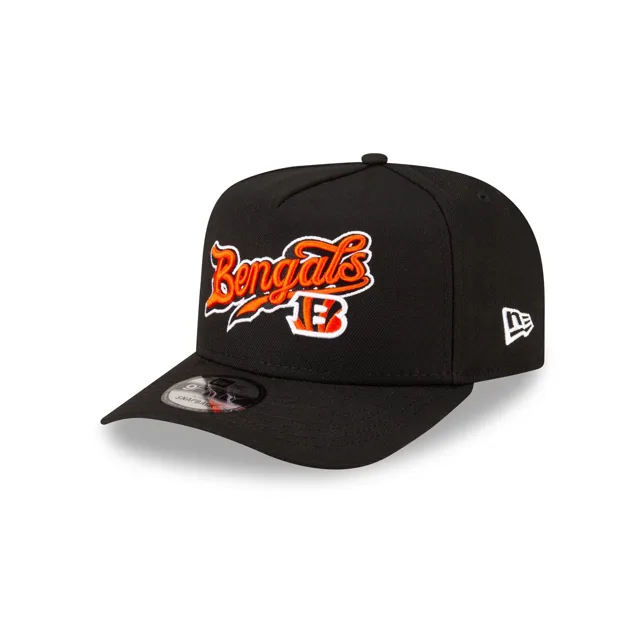 Born x Raised x Cincinnati Bengals Script Noir 9FIFTY Casquette Snapback A-Frame