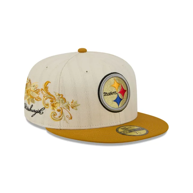 Pittsburgh Steelers Casquette ajustée à chevrons chromée 59FIFTY